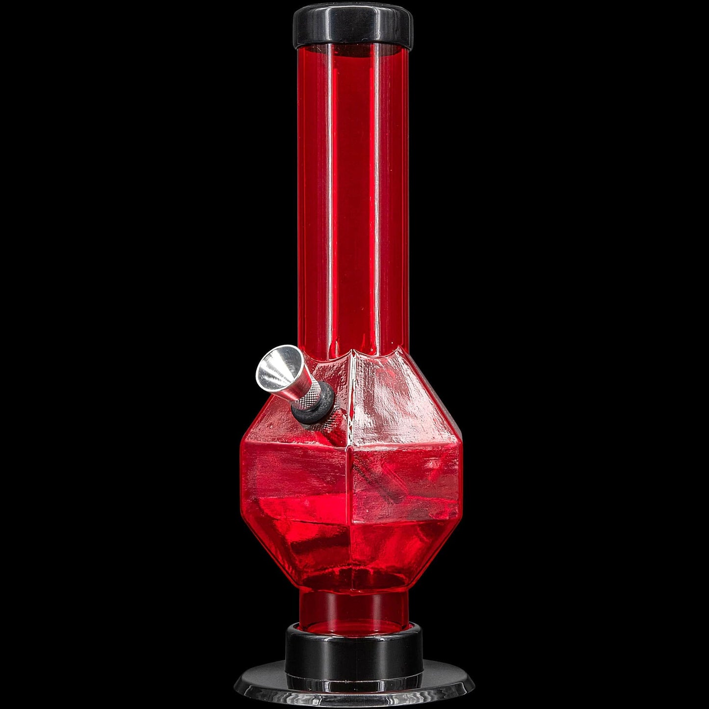 JM Enterprises Bong Red / 9 Inch Acrylic Diamond Bong