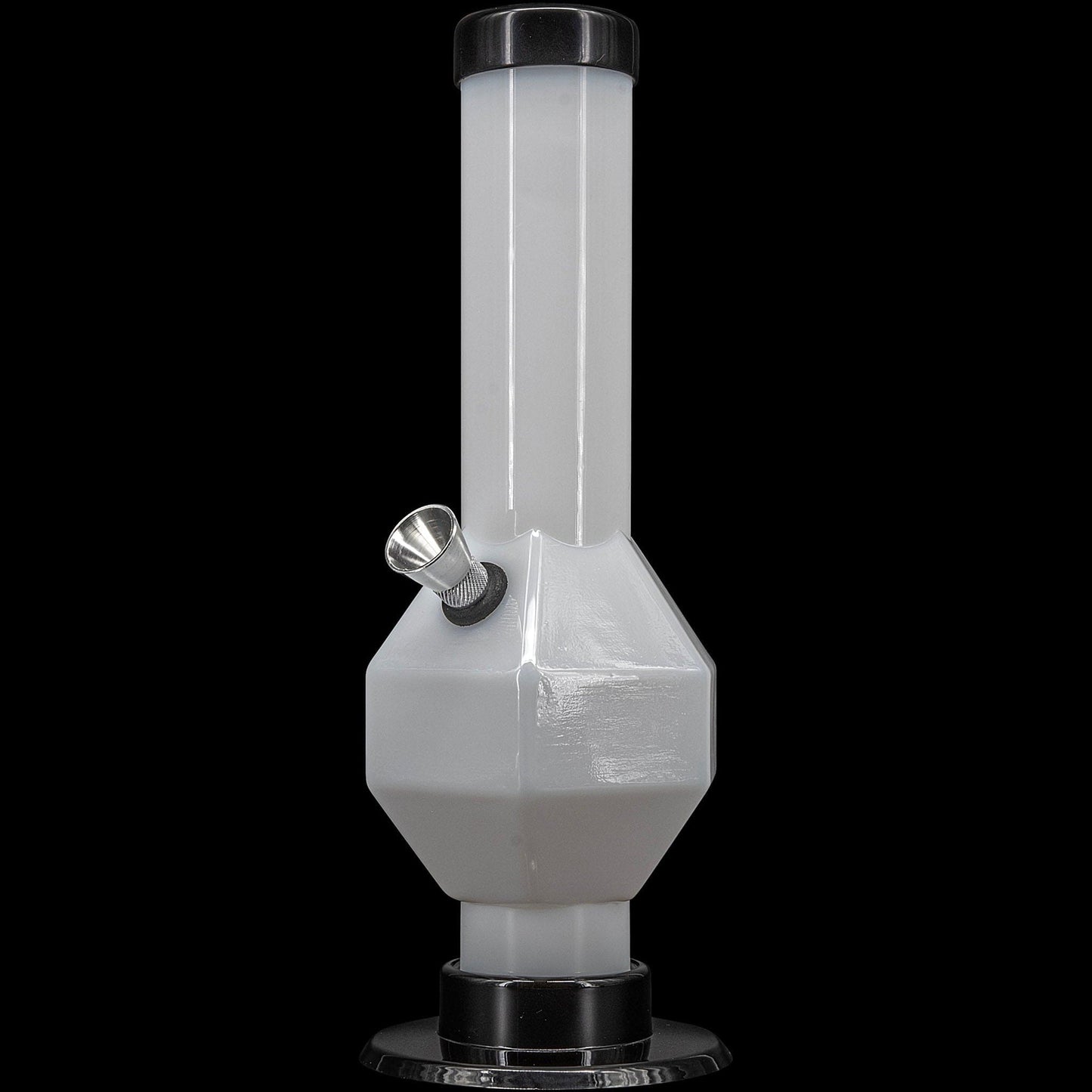 JM Enterprises Bong White / 9 Inch Acrylic Diamond Bong