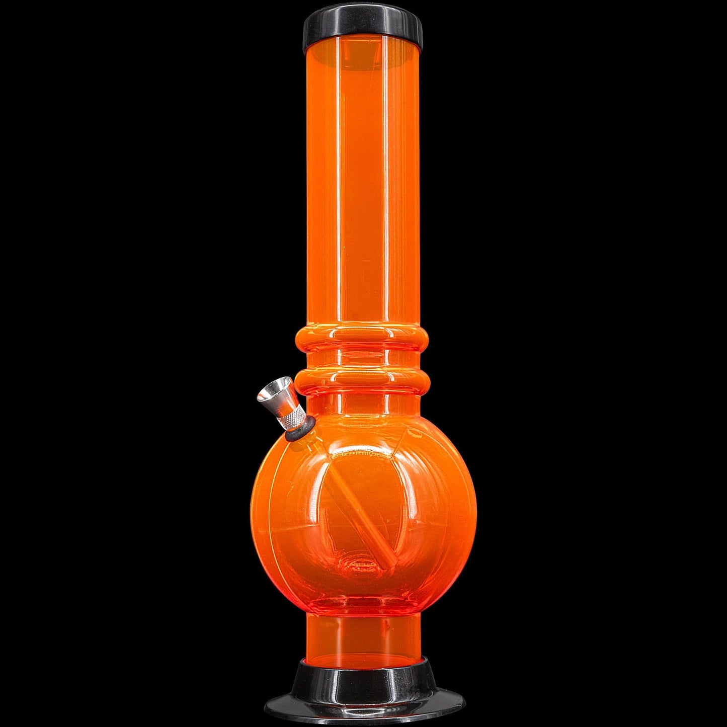 JM Enterprises Bong Orange / 12 Inch Acrylic Bubble Base Bong