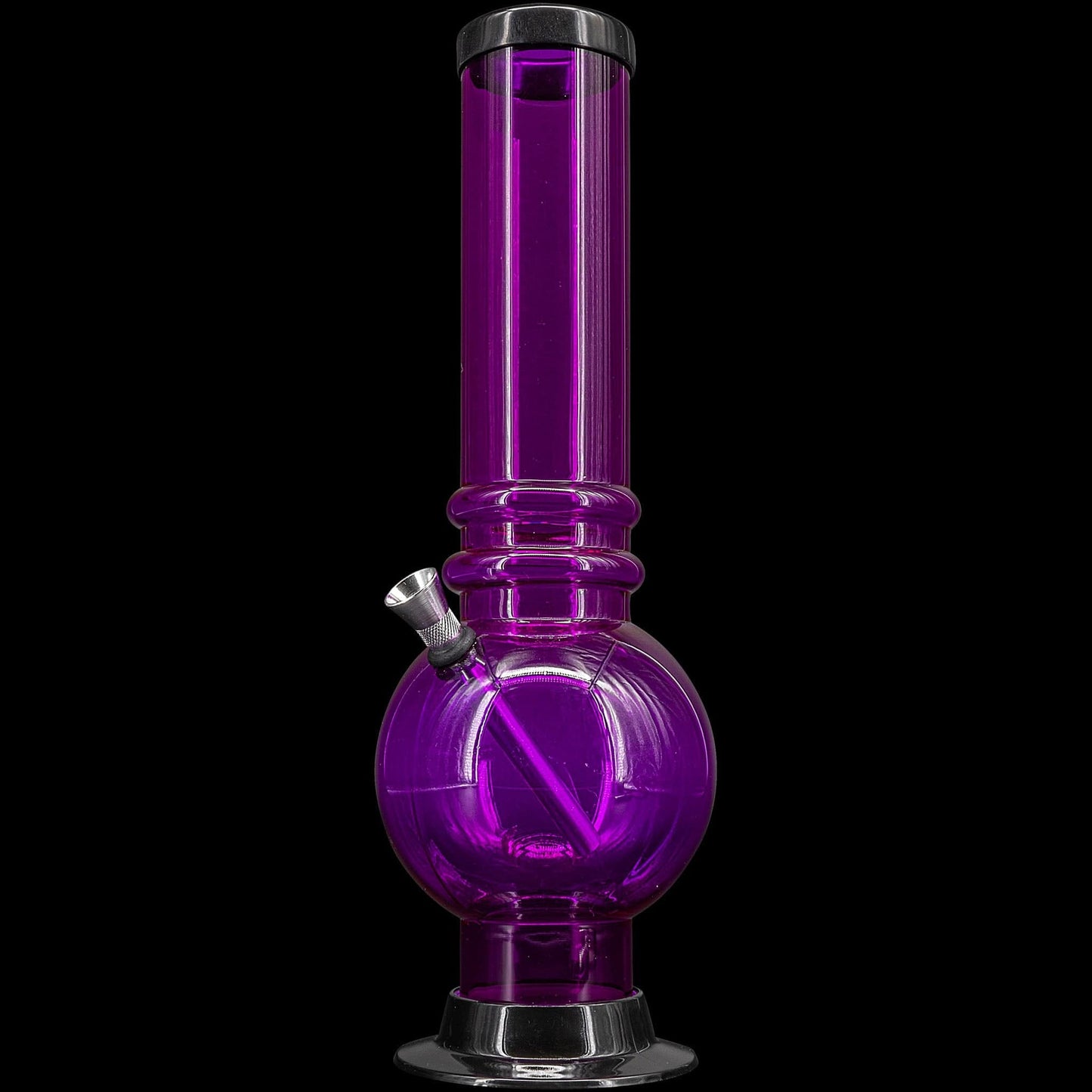 JM Enterprises Bong Purple / 12 Inch Acrylic Bubble Base Bong