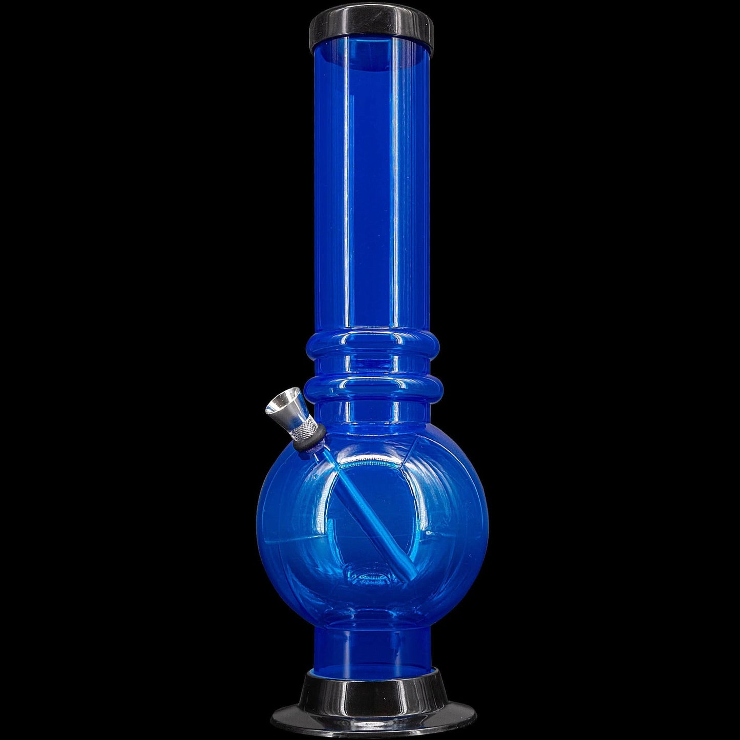 JM Enterprises Bong Blue / 12 Inch Acrylic Bubble Base Bong