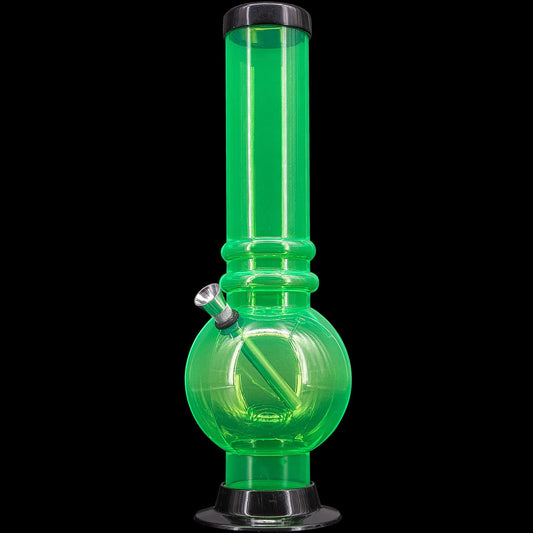 JM Enterprises Bong Illuminati Green / 12 Inch Acrylic Bubble Base Bong