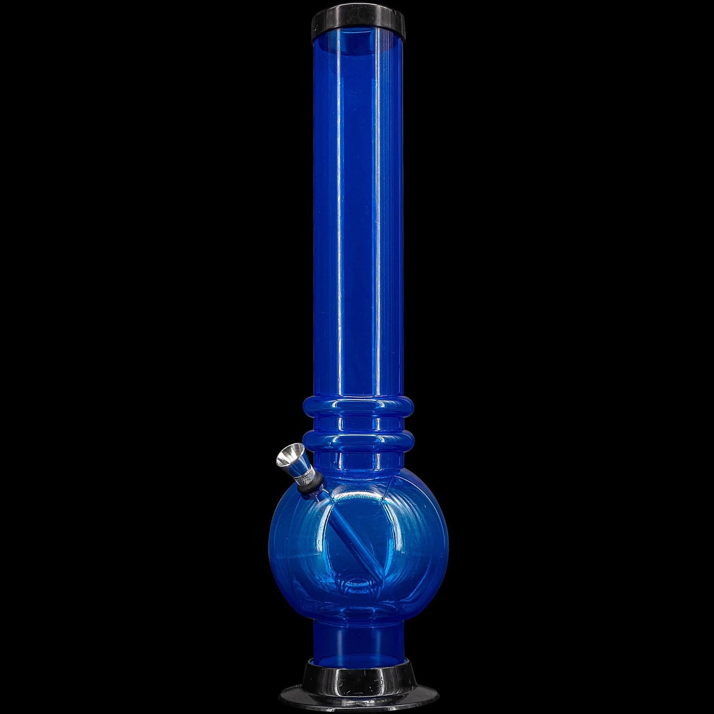 JM Enterprises Bong Blue / 15 Inch Acrylic Bubble Base Bong