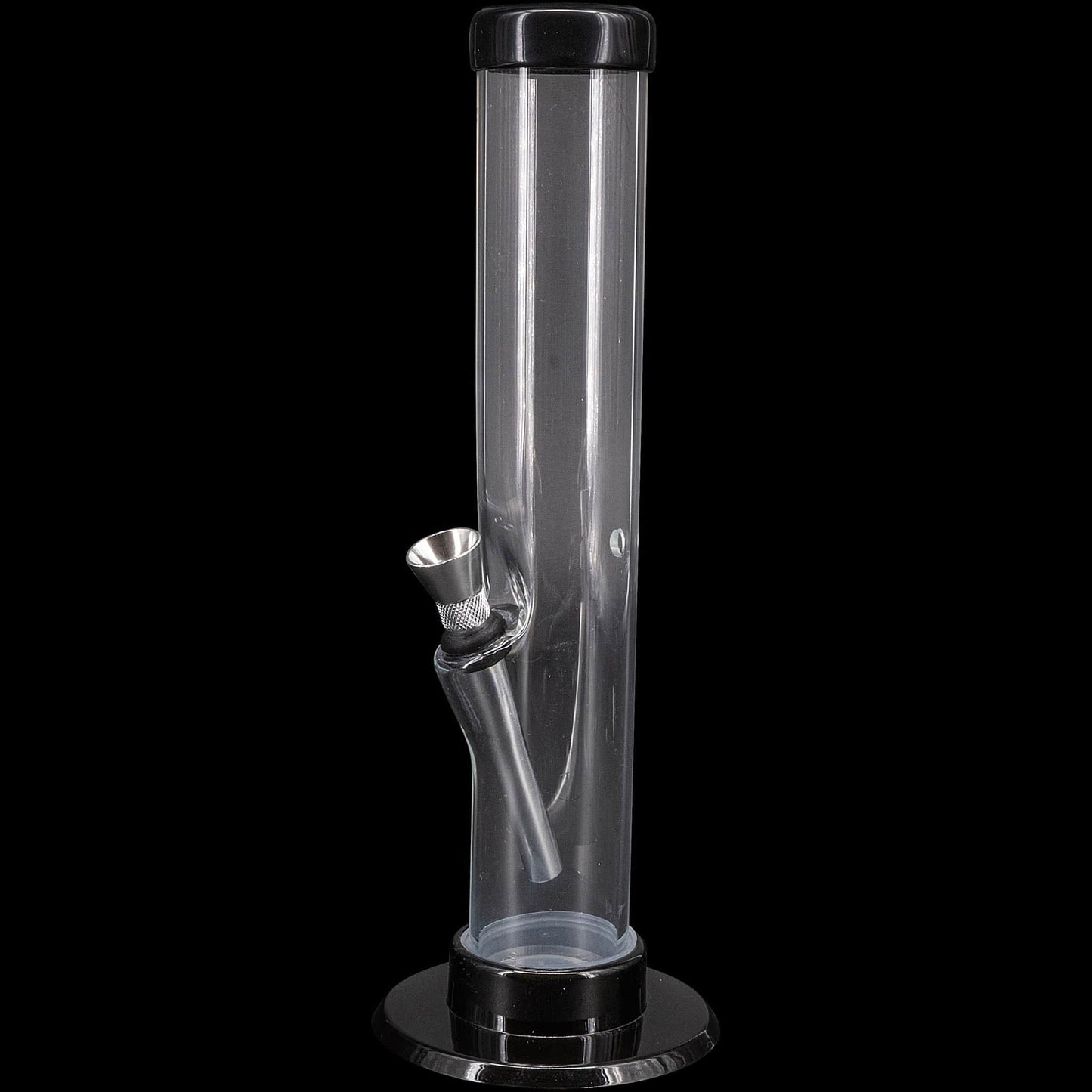 JM Enterprises Bong Grey / 6 Inch Acrylic Straight Tube Bong