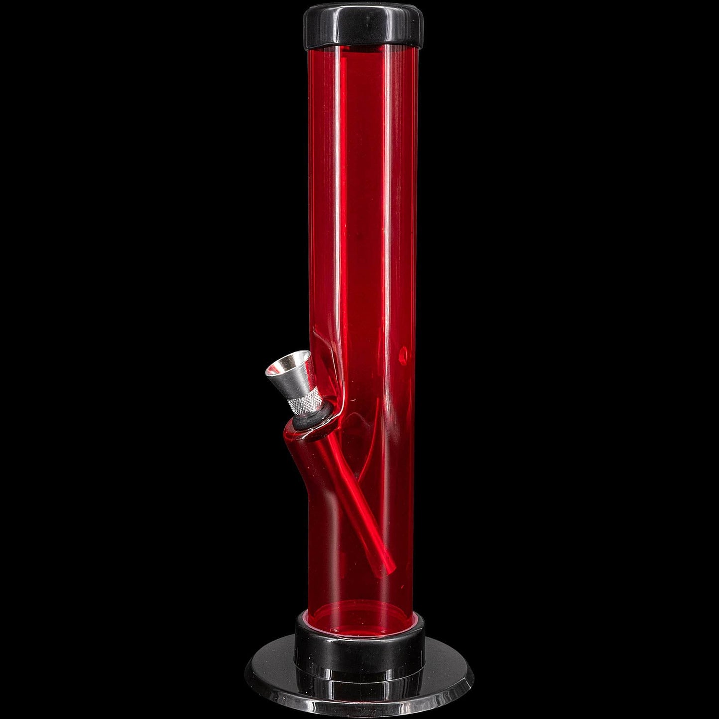 JM Enterprises Bong Red / 6 Inch Acrylic Straight Tube Bong