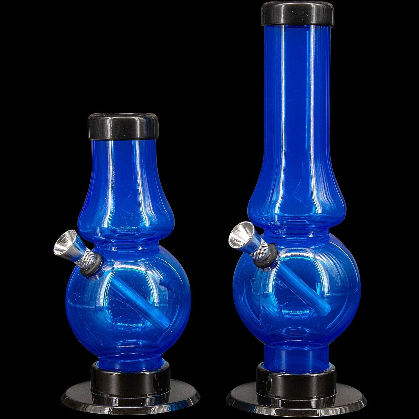 JM Enterprises Bong Acrylic Straight Tube Bubble Flare Bong