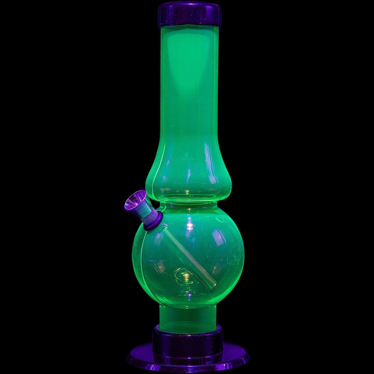 JM Enterprises Bong Acrylic Straight Tube Bubble Flare Bong