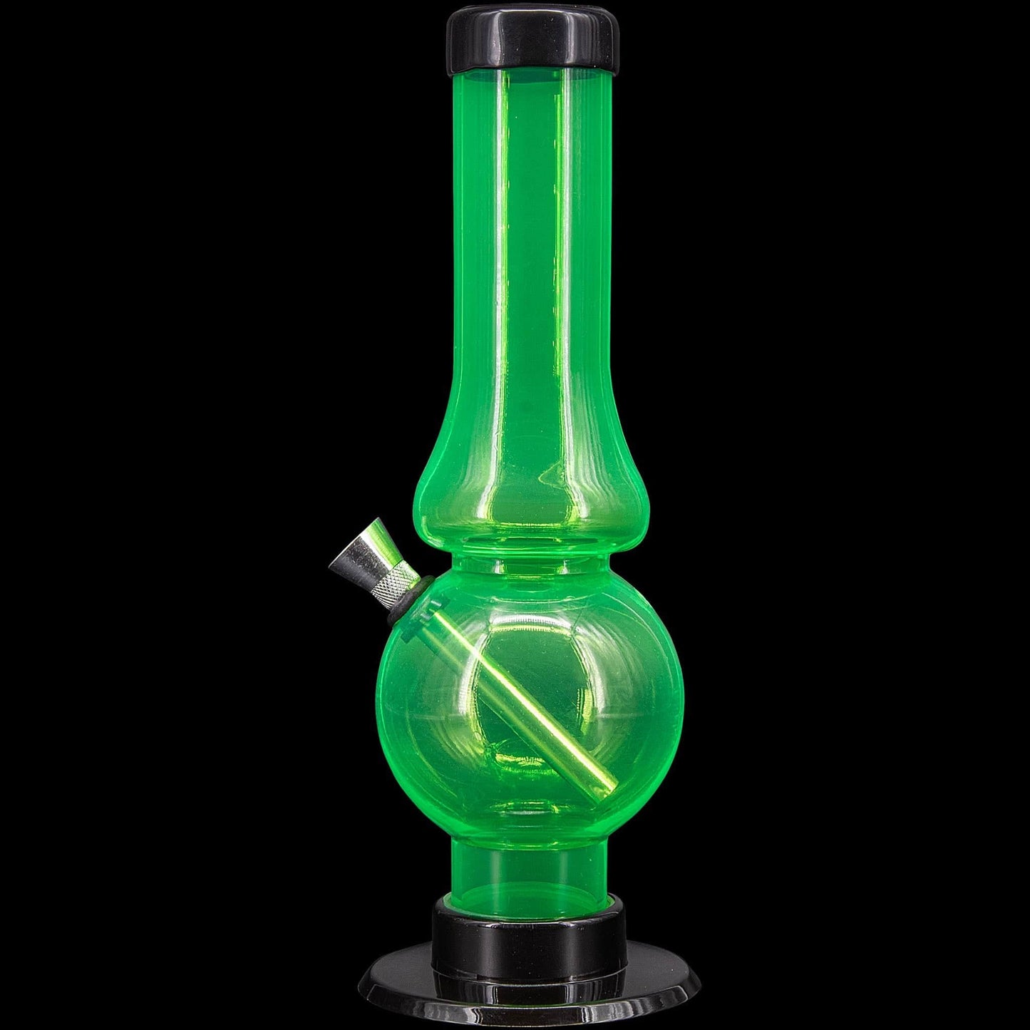 JM Enterprises Bong Acrylic Straight Tube Bubble Flare Bong