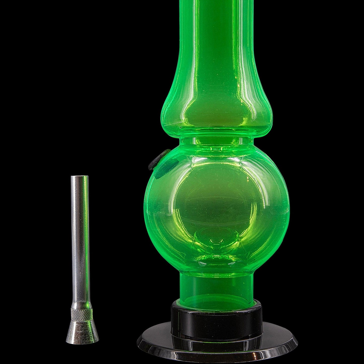 JM Enterprises Bong Acrylic Straight Tube Bubble Flare Bong