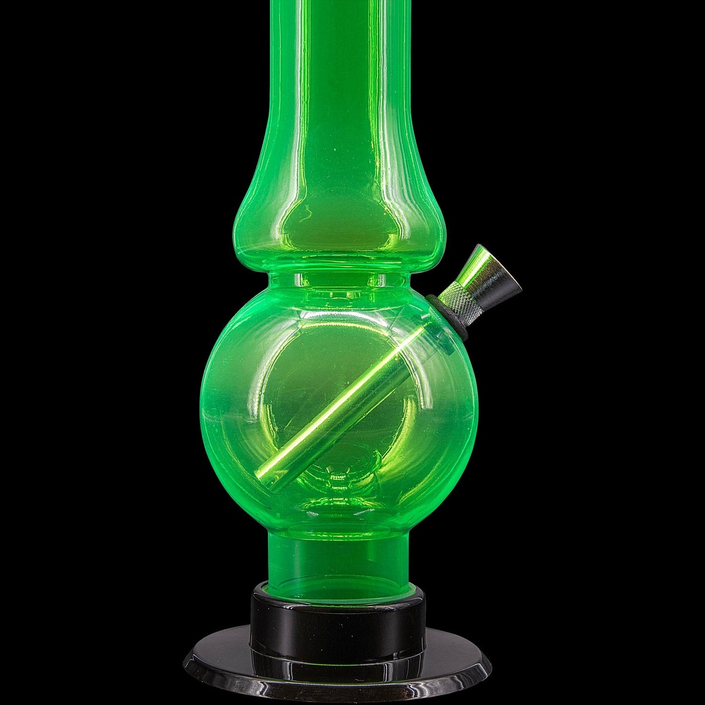 JM Enterprises Bong Acrylic Straight Tube Bubble Flare Bong