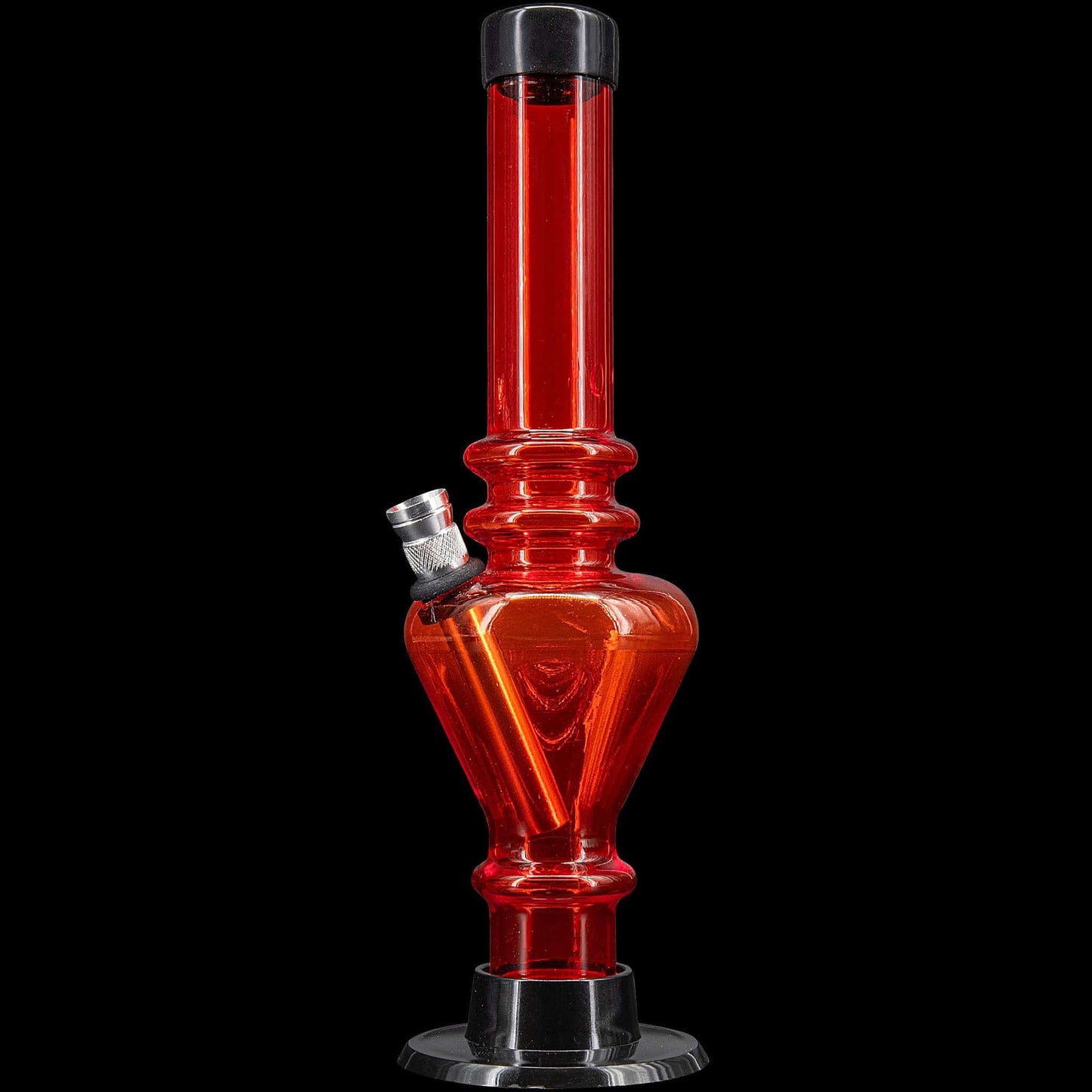 JM Enterprises Bongs Red 8" Acrylic Blossom Bong