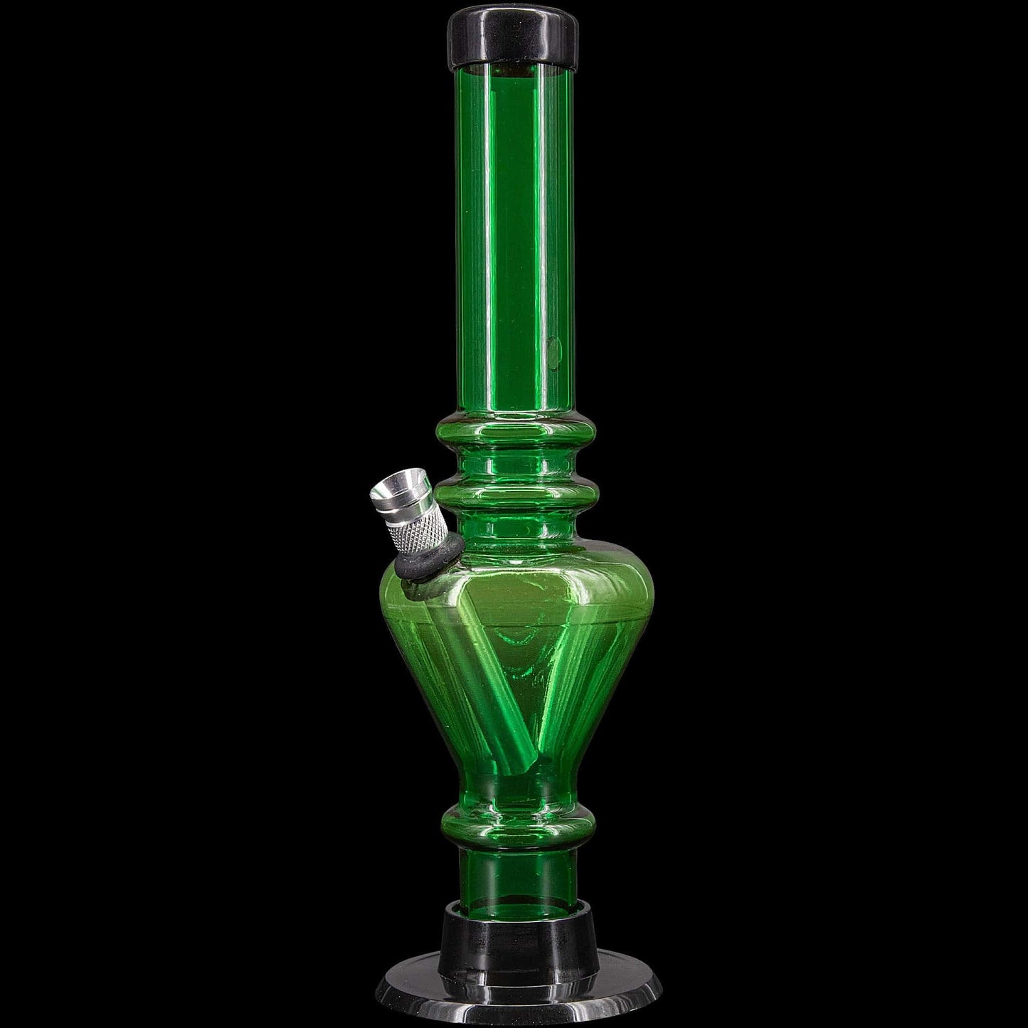 JM Enterprises Bongs Green 8" Acrylic Blossom Bong