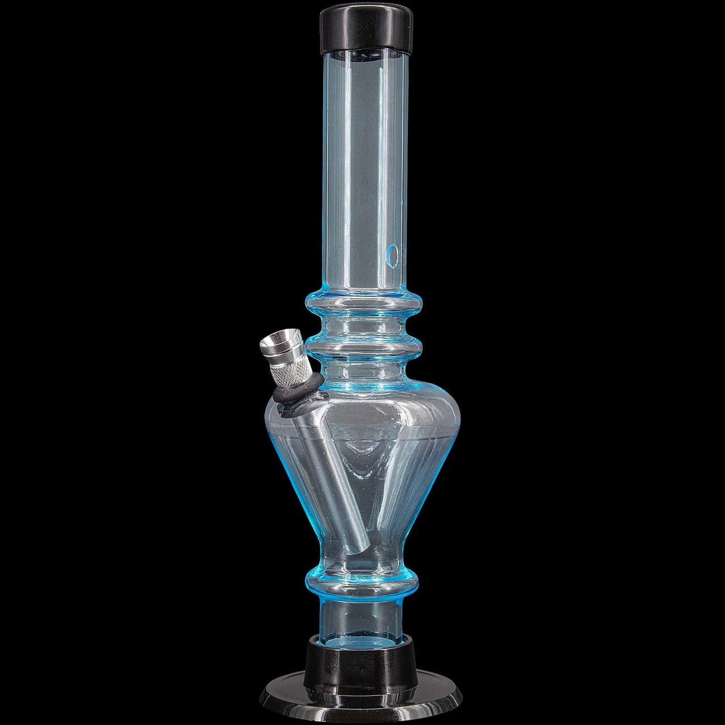 JM Enterprises Bongs Light Blue 8" Acrylic Blossom Bong