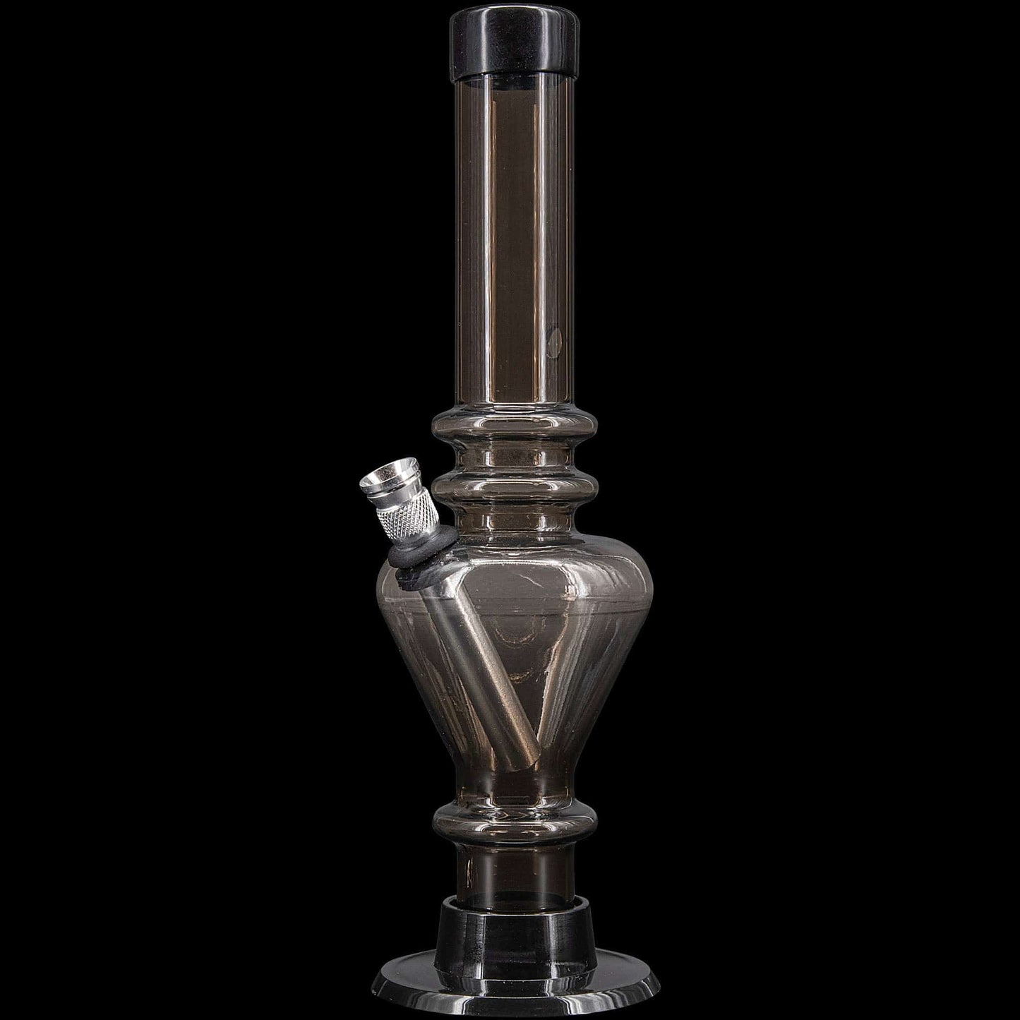 JM Enterprises Bongs Black 8" Acrylic Blossom Bong