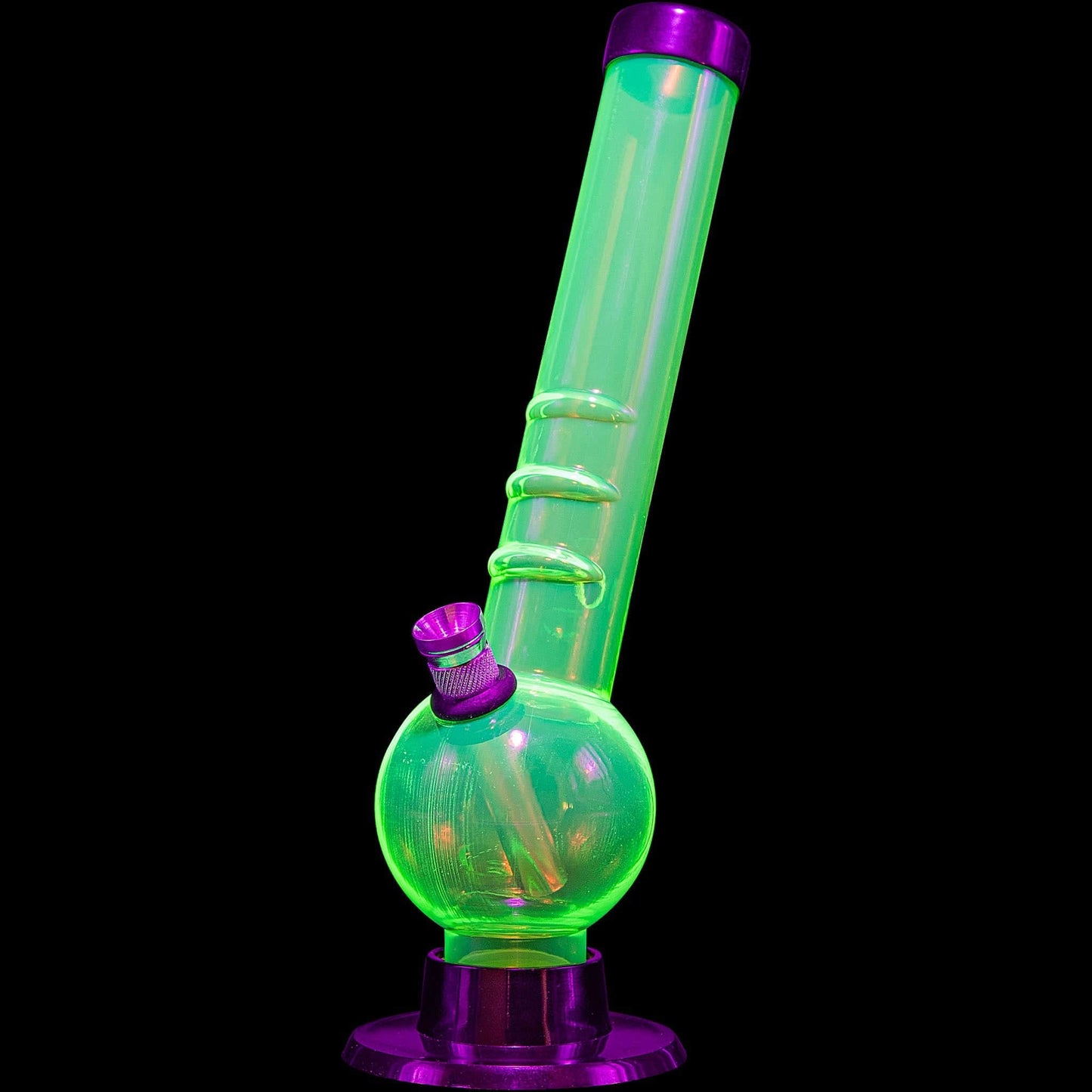 JM Enterprises Bongs 8" Acrylic Angled Neck Bubble Bong