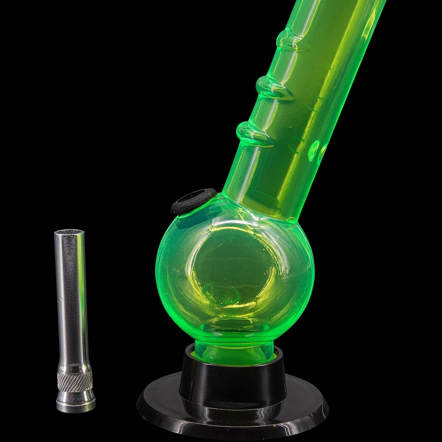 JM Enterprises Bongs 8" Acrylic Angled Neck Bubble Bong