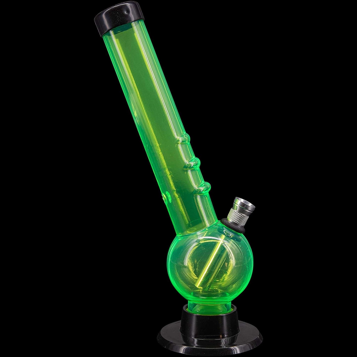 JM Enterprises Bongs 8" Acrylic Angled Neck Bubble Bong