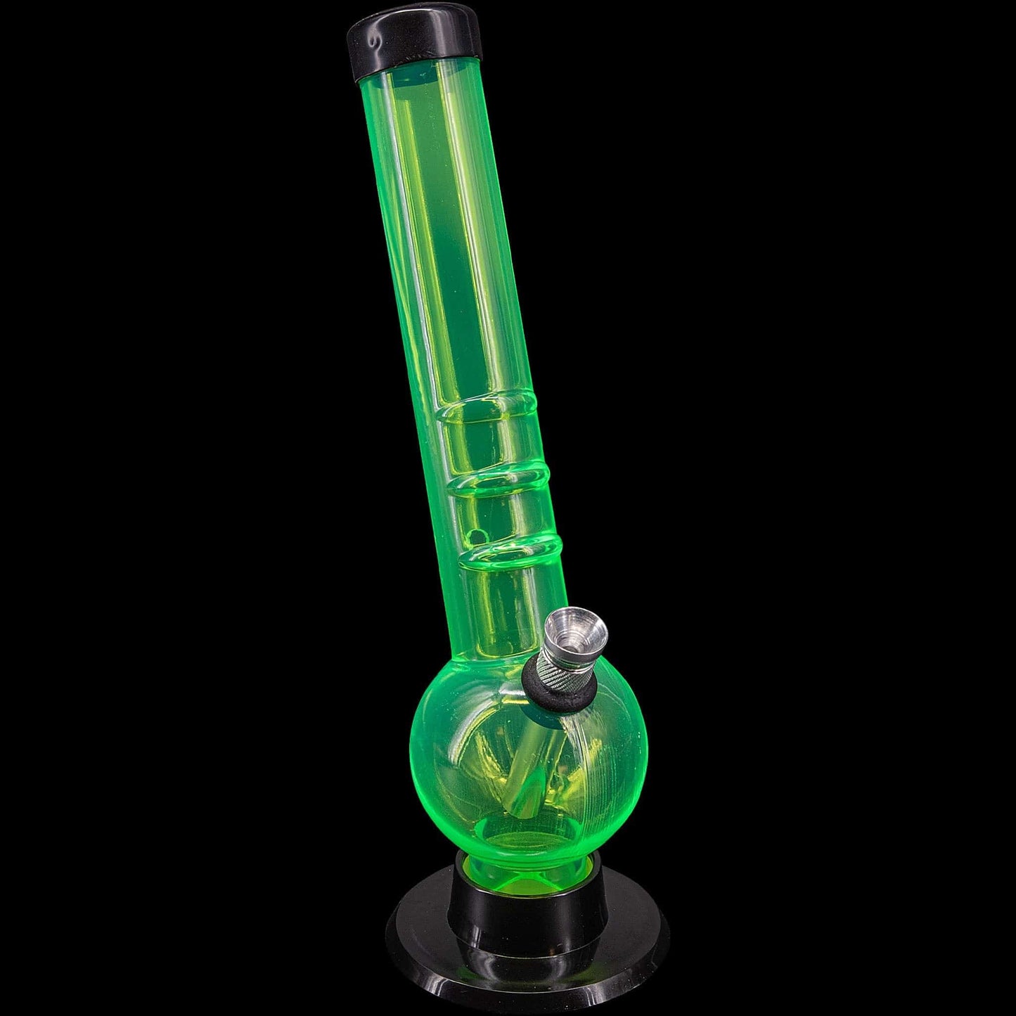 JM Enterprises Bongs 8" Acrylic Angled Neck Bubble Bong