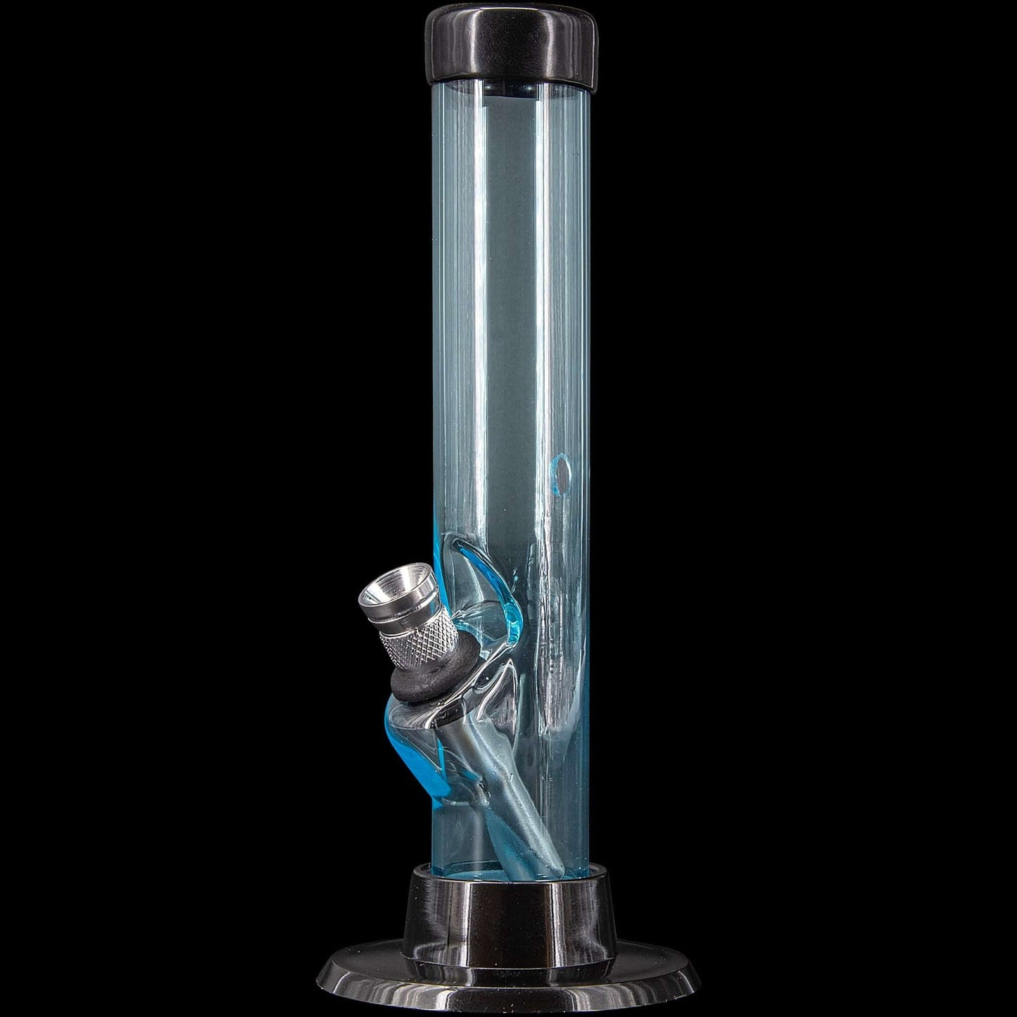 JM Enterprises Bong Light Blue 6" Acrylic Straight Tube Bong