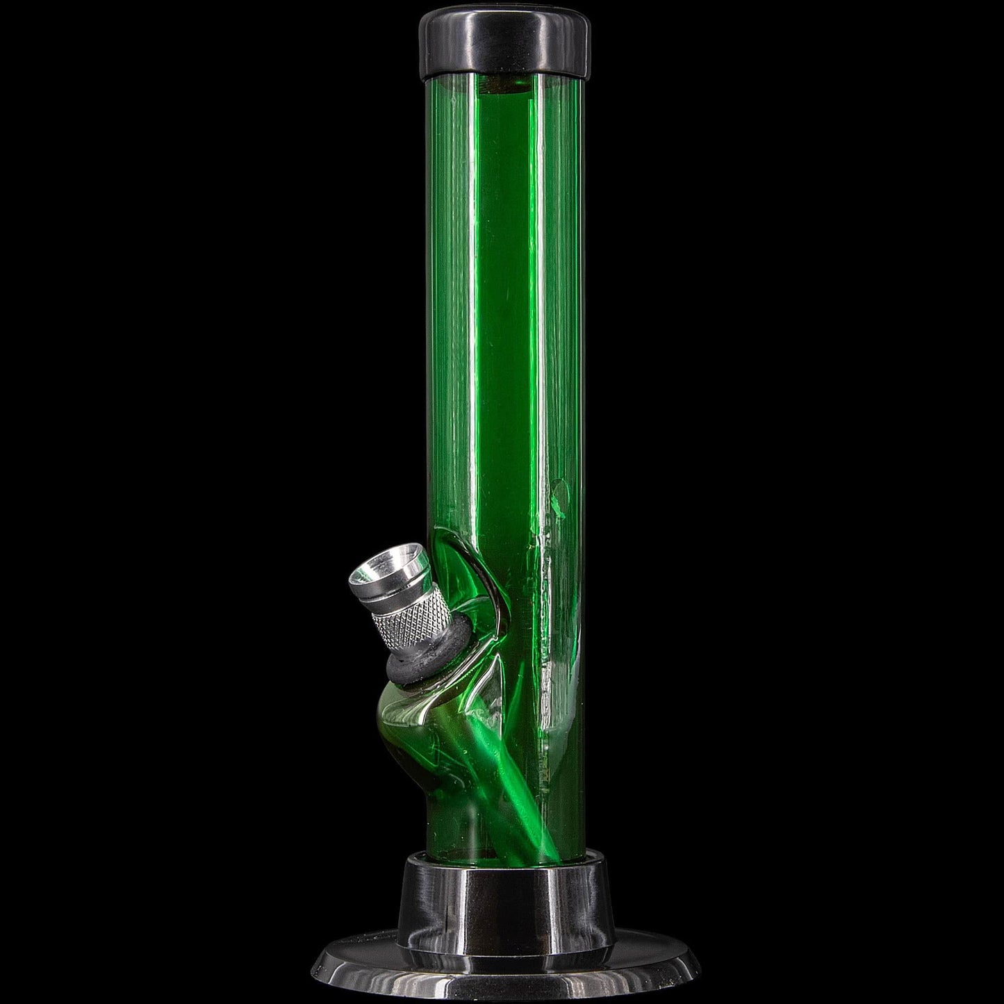 JM Enterprises Bong Green 6" Acrylic Straight Tube Bong