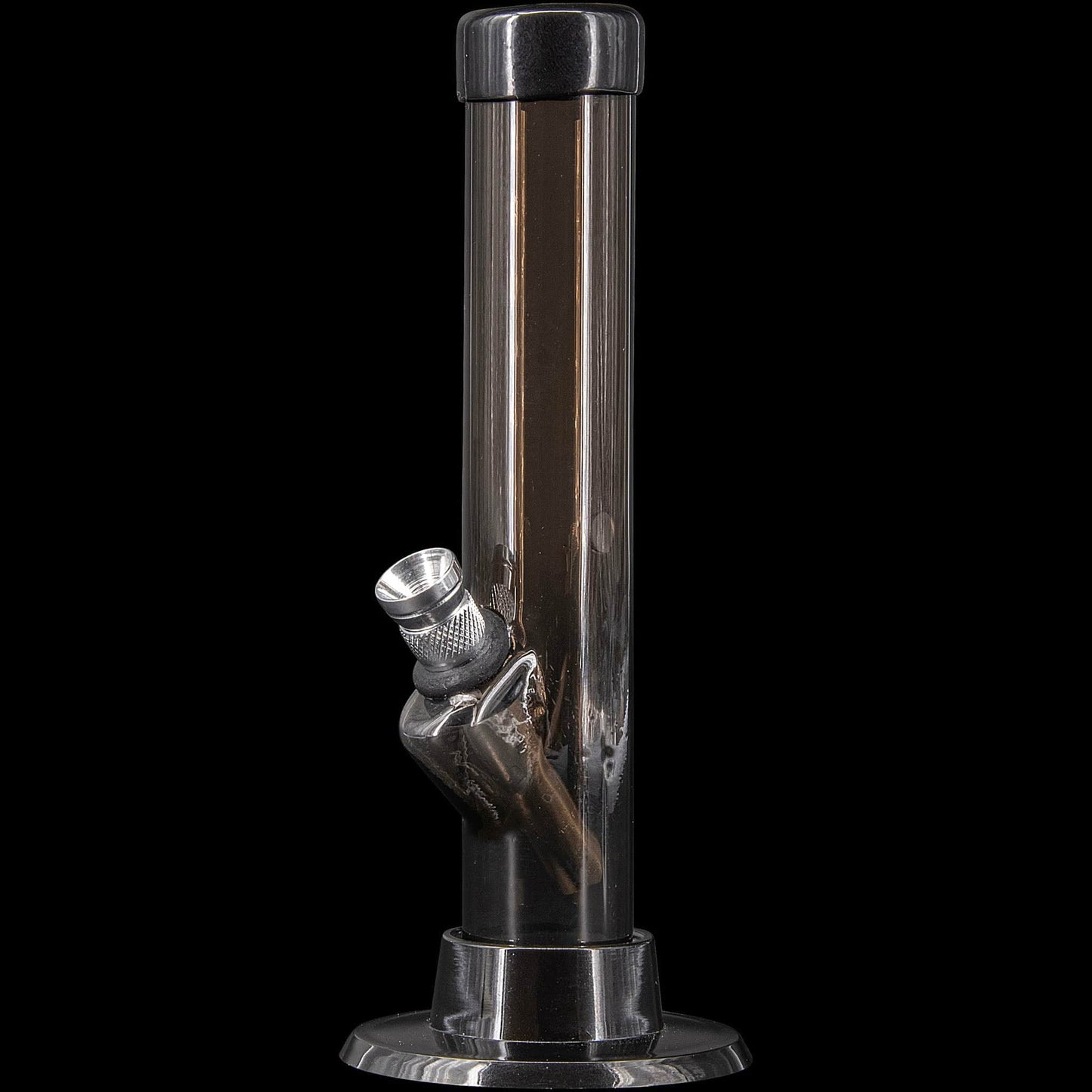 JM Enterprises Bong Black 6" Acrylic Straight Tube Bong