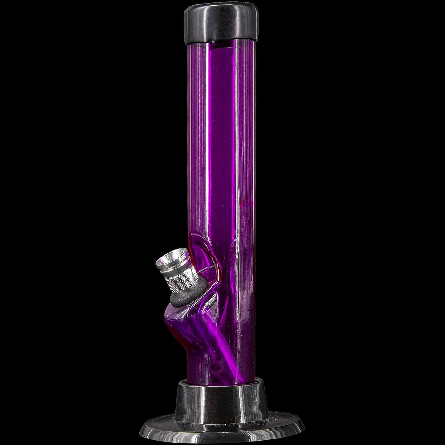 JM Enterprises Bong Purple 6" Acrylic Straight Tube Bong