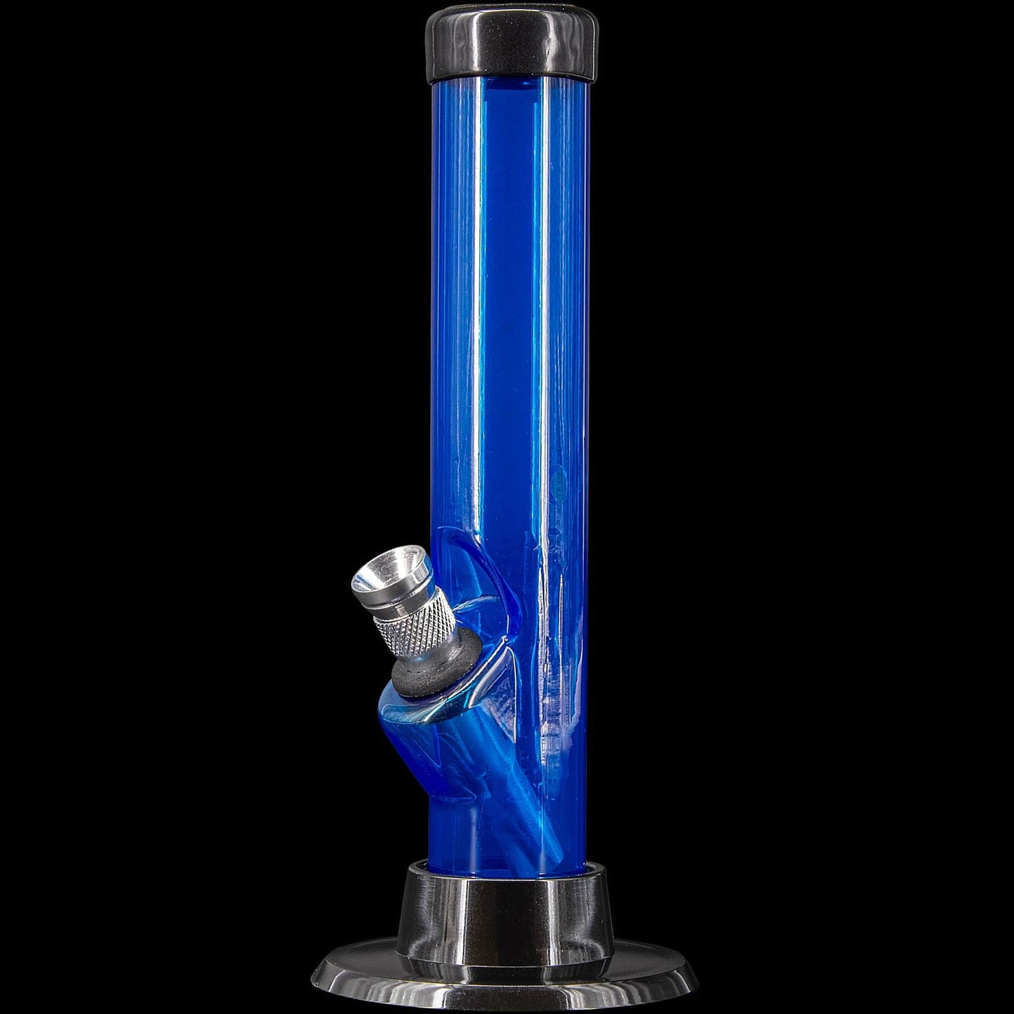 JM Enterprises Bong Blue 6" Acrylic Straight Tube Bong