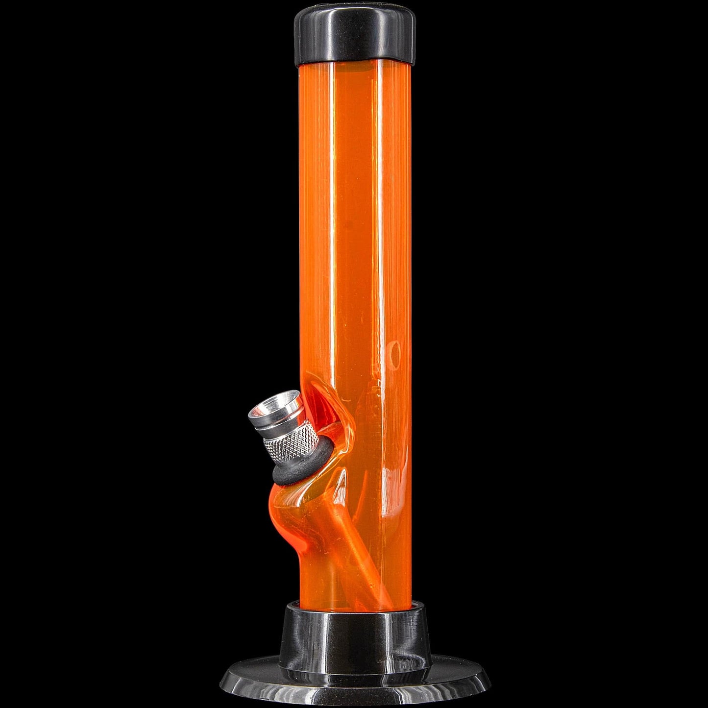 JM Enterprises Bong Orange 6" Acrylic Straight Tube Bong