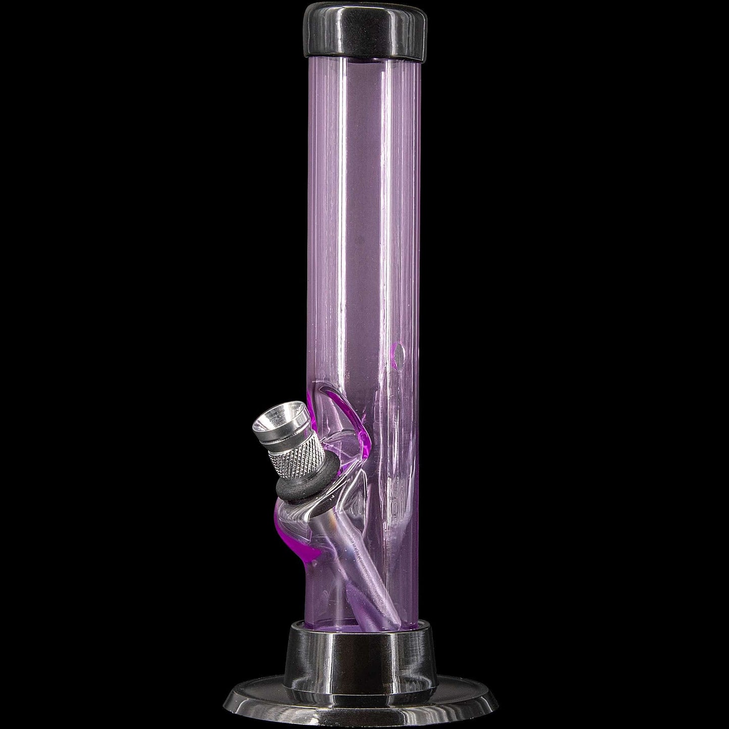 JM Enterprises Bong Pink 6" Acrylic Straight Tube Bong