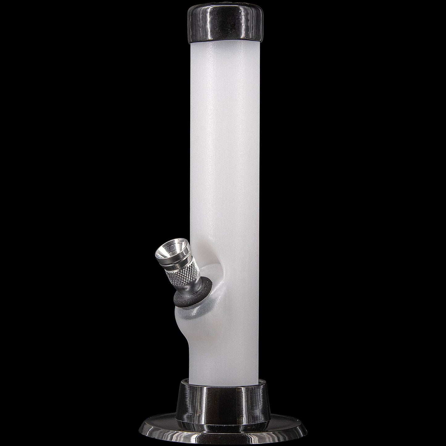 JM Enterprises Bong White 6" Acrylic Straight Tube Bong