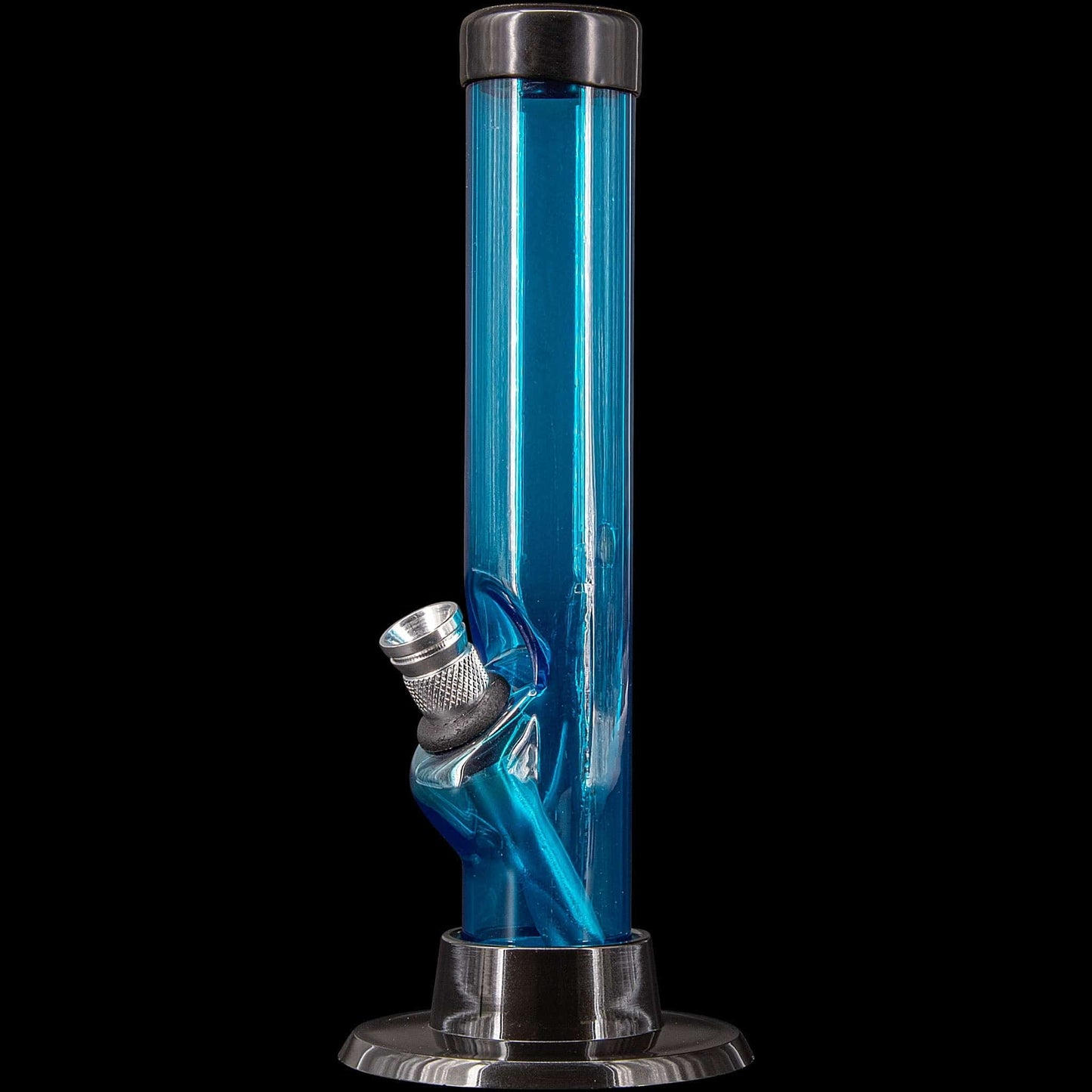 JM Enterprises Bong Ice Blue 6" Acrylic Straight Tube Bong