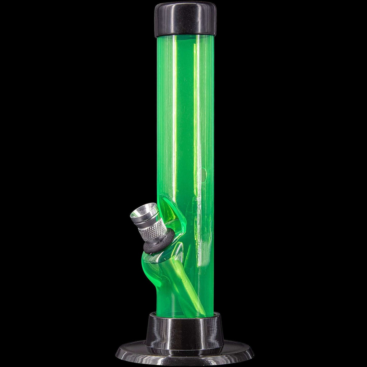 JM Enterprises Bong Illuminati Green 6" Acrylic Straight Tube Bong