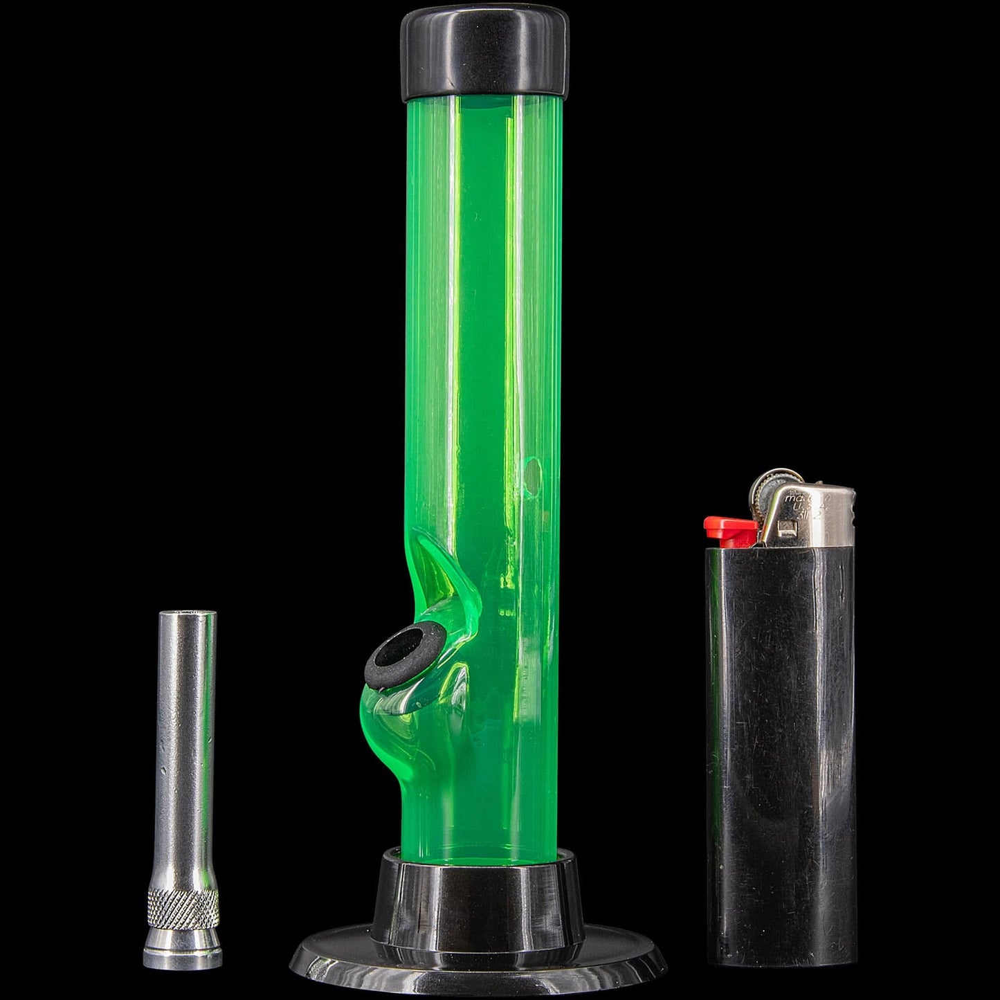 JM Enterprises Bong 6" Acrylic Straight Tube Bong