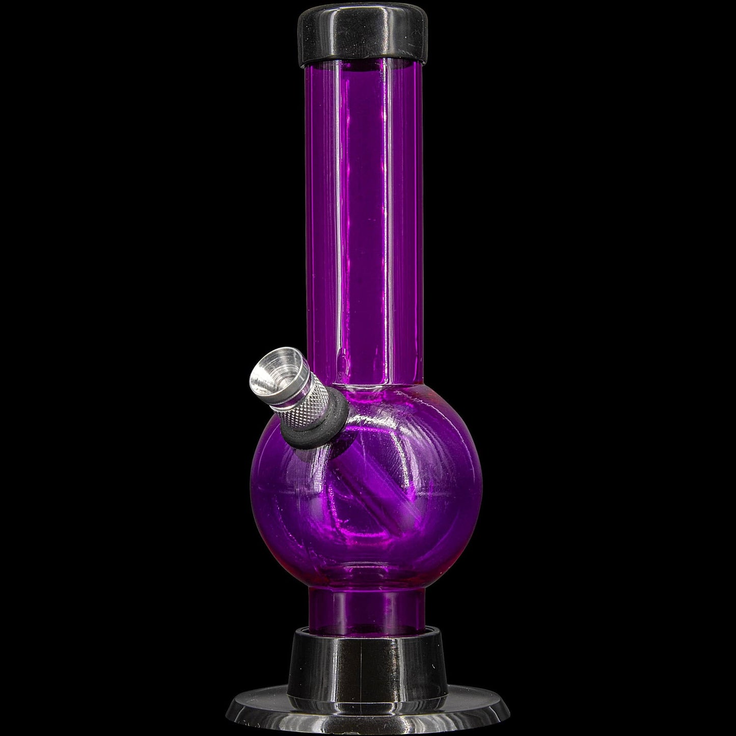 JM Enterprises Bong Purple 6" Acrylic Bubble Bong