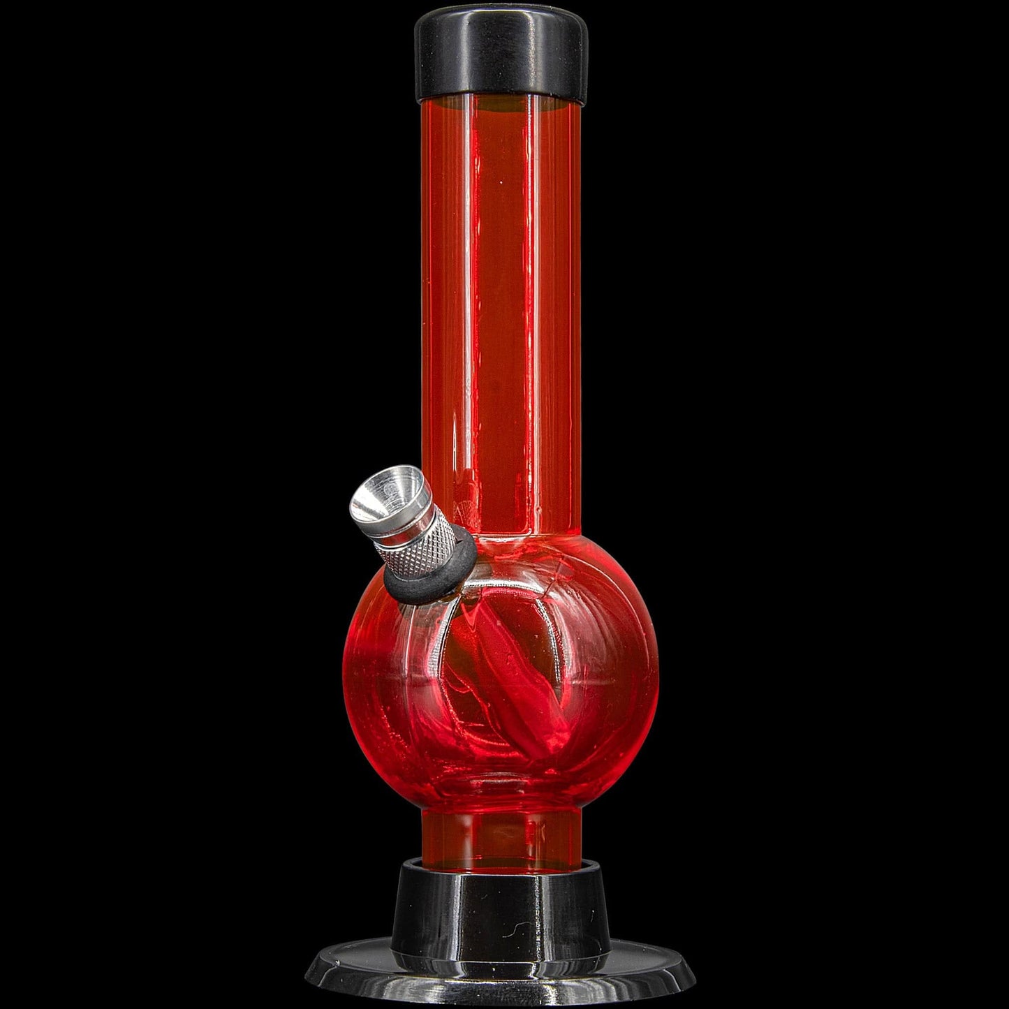 JM Enterprises Bong Red 6" Acrylic Bubble Bong