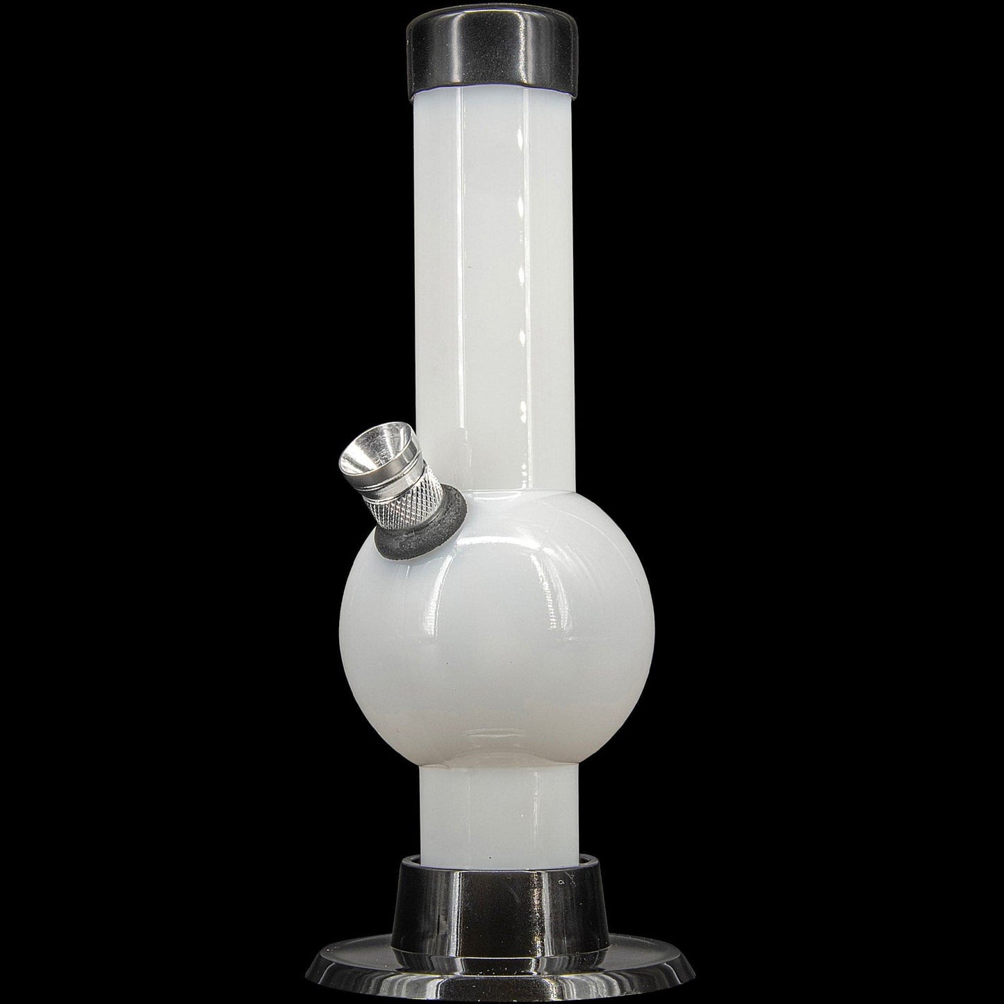 JM Enterprises Bong White 6" Acrylic Bubble Bong