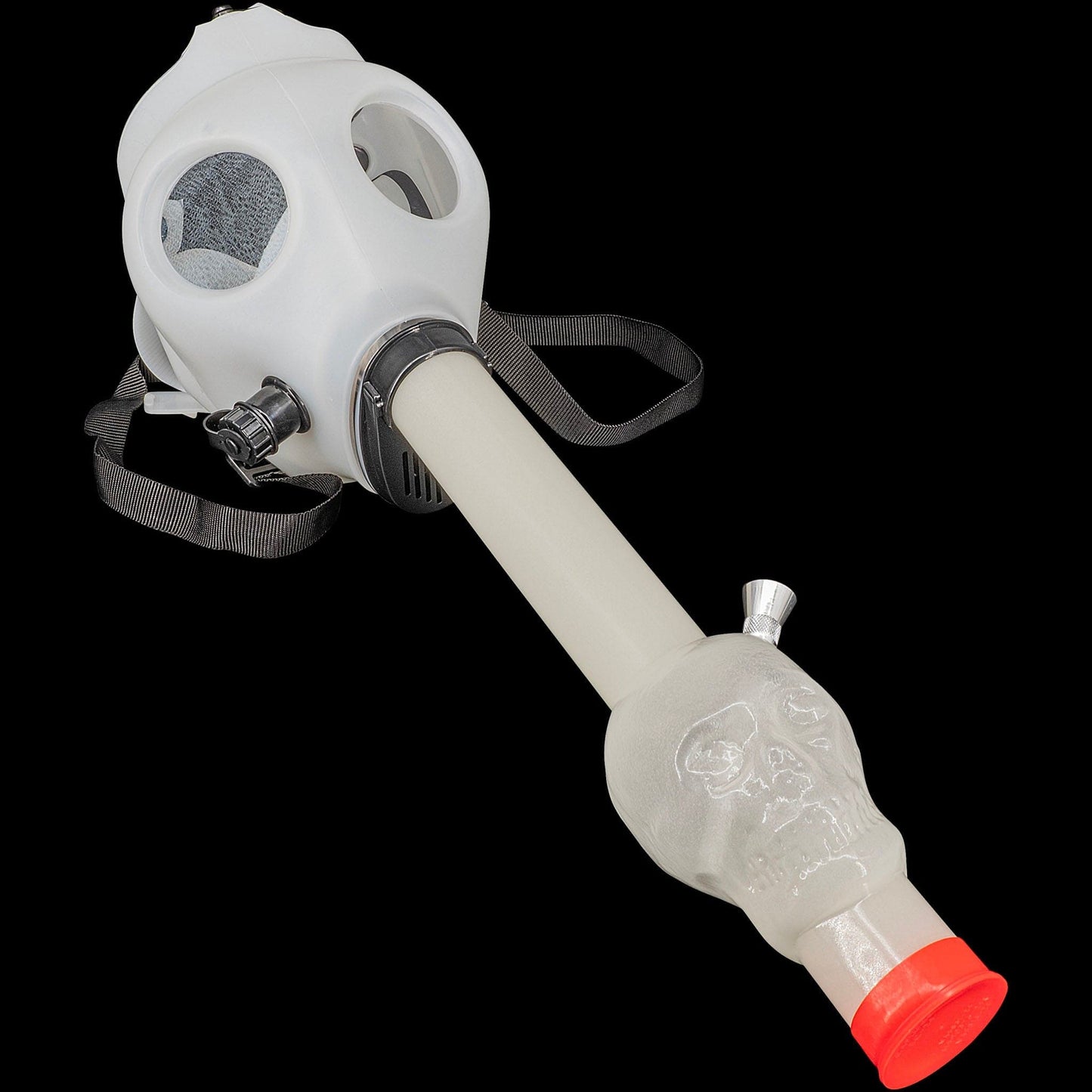 JM Enterprises Bong Acrylic Glow In The Dark Skull Diffuser Gas Mask