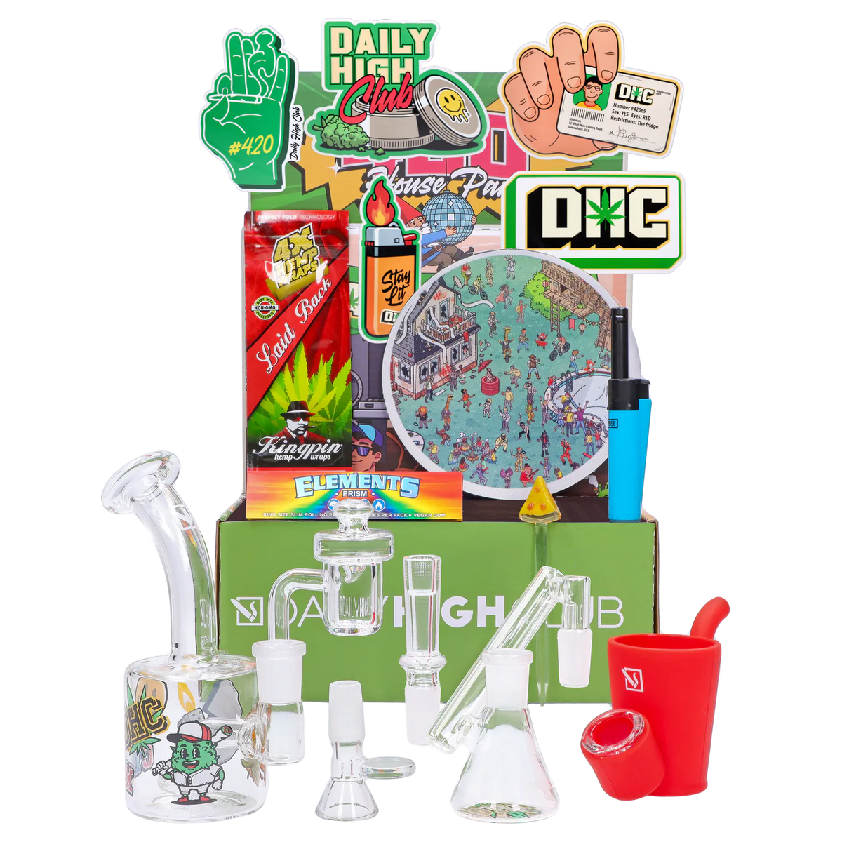 420 House Party Box | Ultimate 3-in-1 Bong & Accessory Kit
