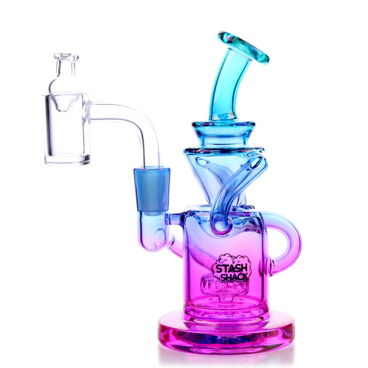 The Stash Shack Dab Rig Mermaid Glow Desert Rose Mini Rig