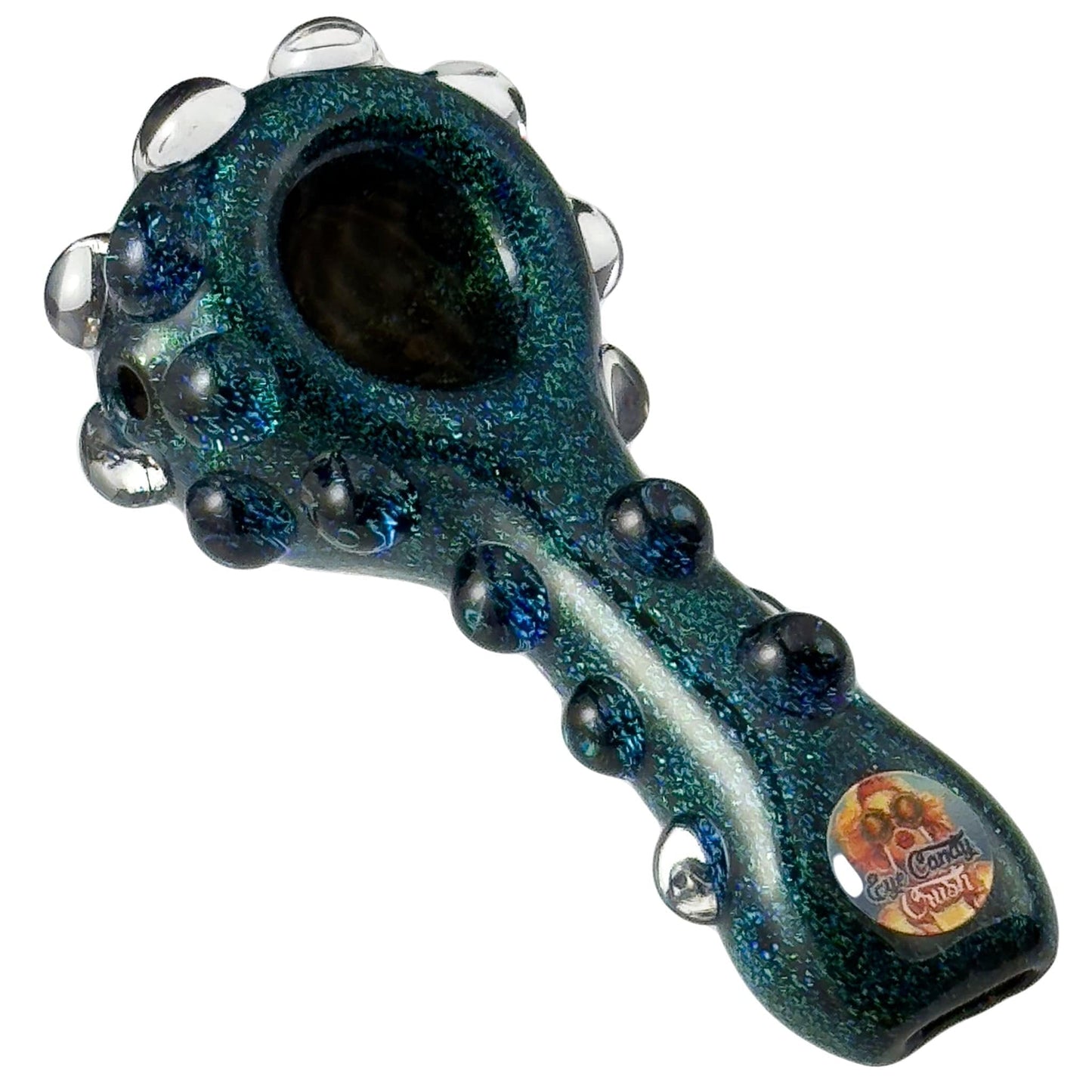 Crush Hand Pipe Blue Full Dichro Spoons