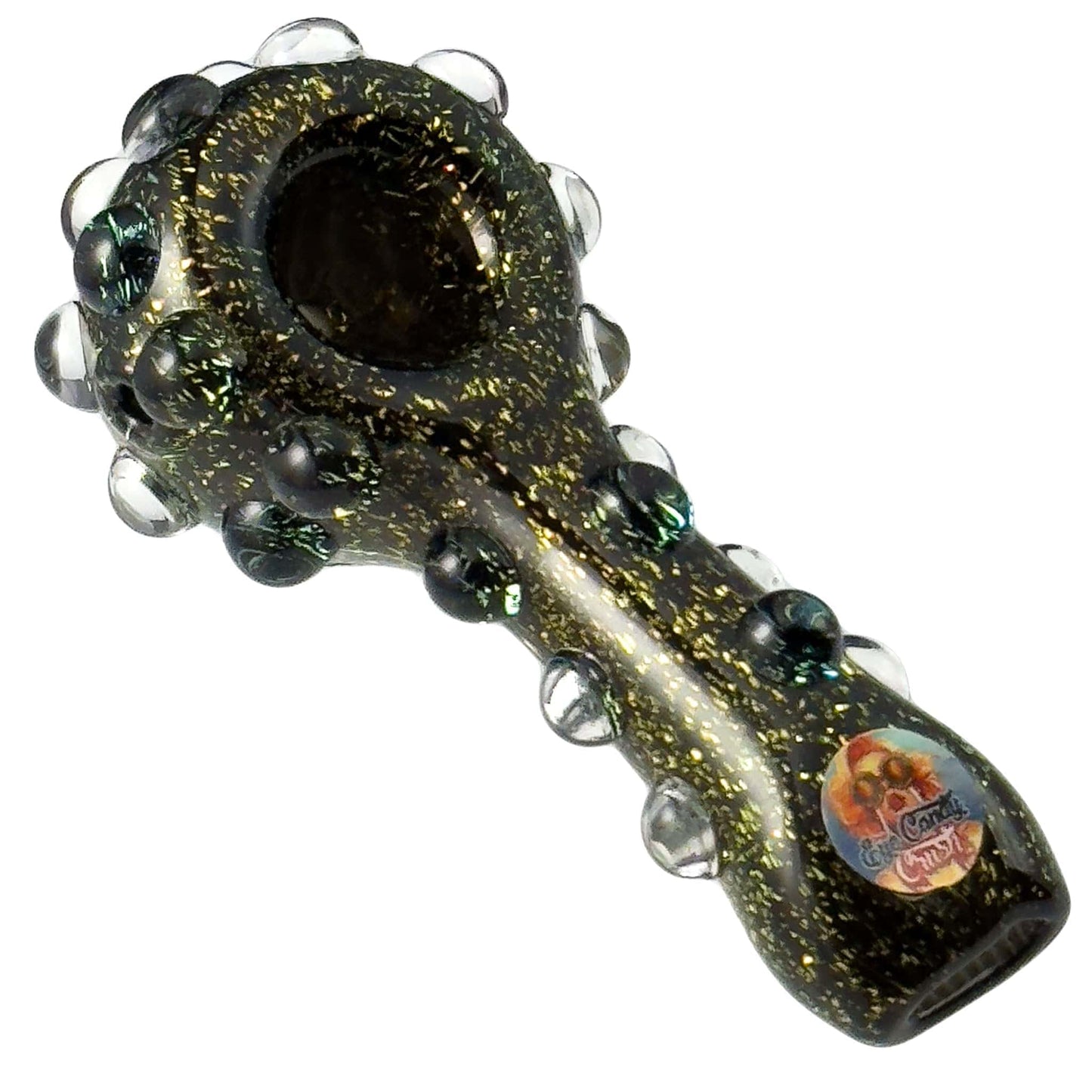 Crush Hand Pipe Yellow Full Dichro Spoons