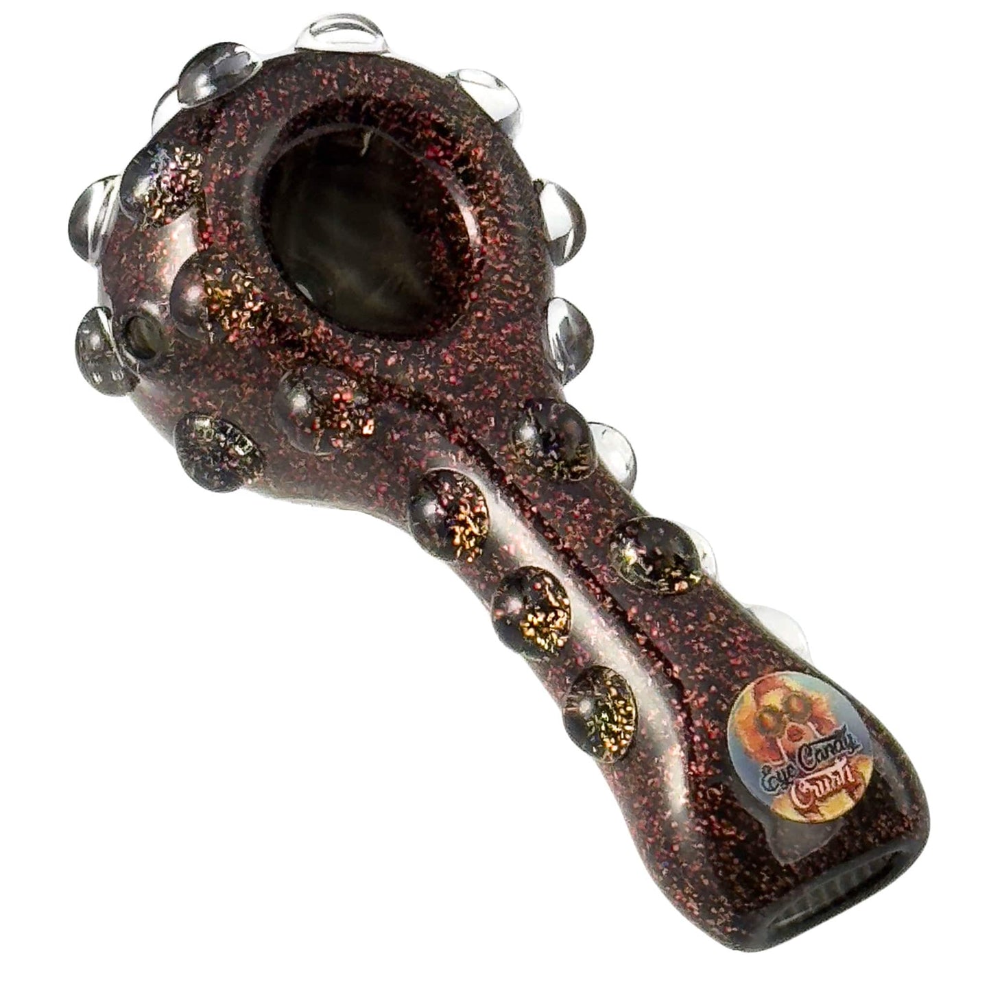 Crush Hand Pipe Red Full Dichro Spoons