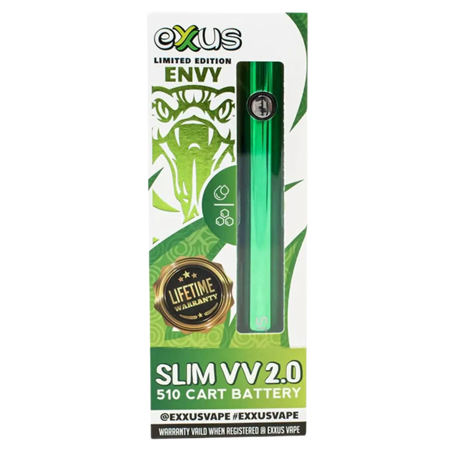 Exxus Vape Slim VV 2.0 Cartridge Vaporizer