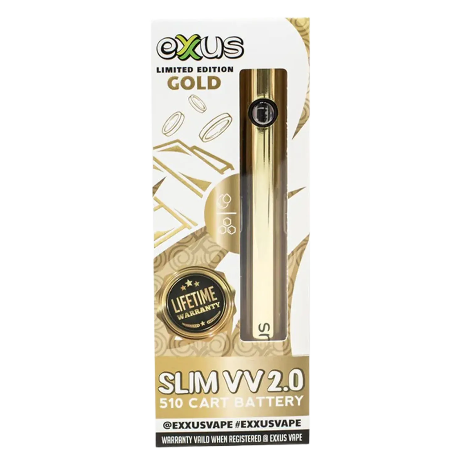 Exxus Vape Slim VV 2.0 Cartridge Vaporizer