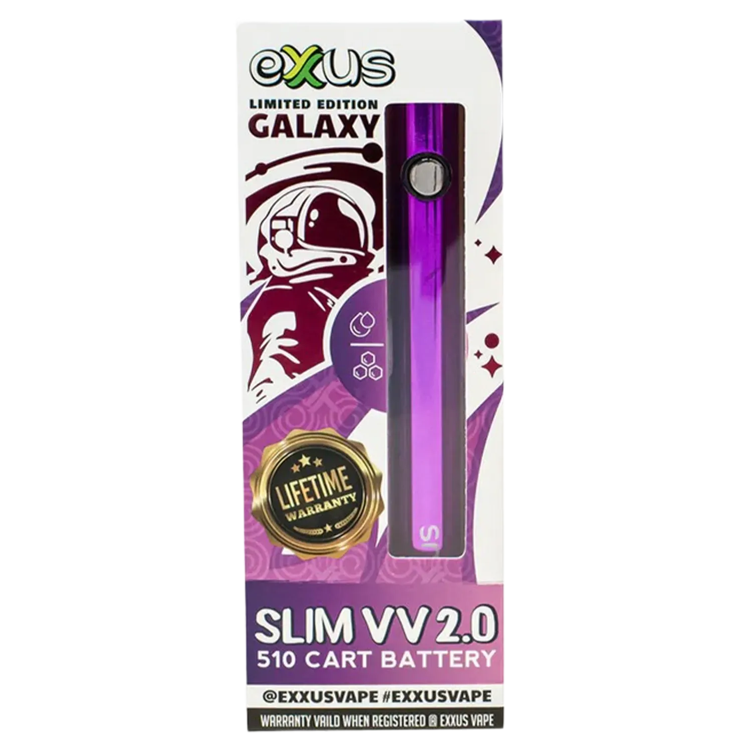 Exxus Vape Slim VV 2.0 Cartridge Vaporizer