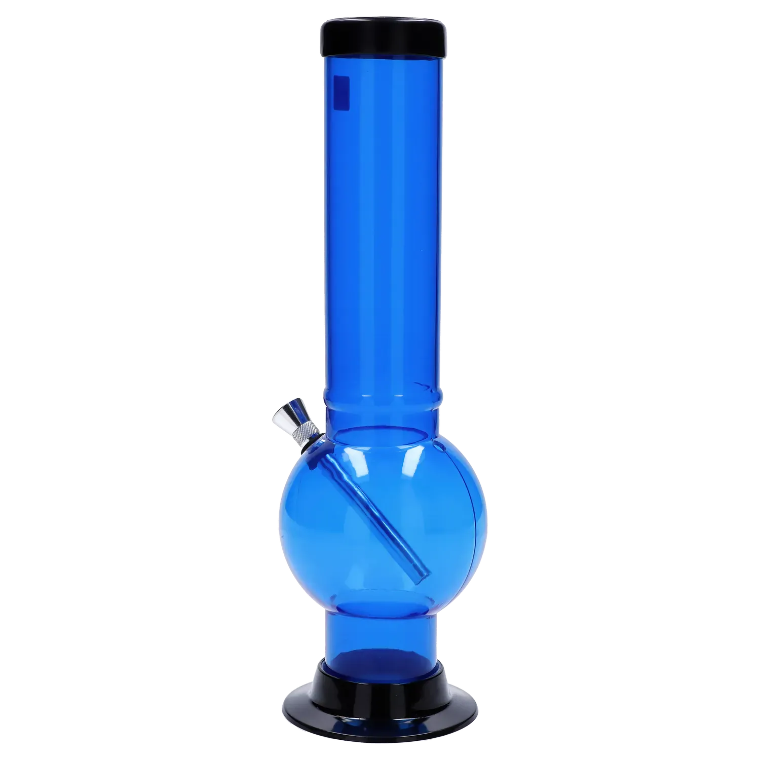 JM Plastics Large Bubble Base Acrylic Water Pipe - 12 in.