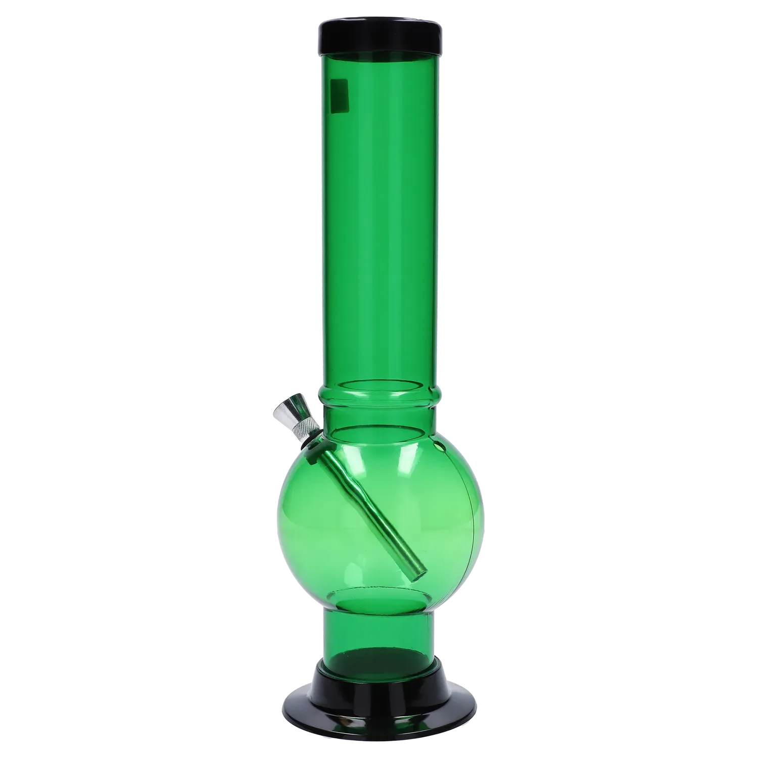 JM Plastics Large Bubble Base Acrylic Water Pipe - 12 in.