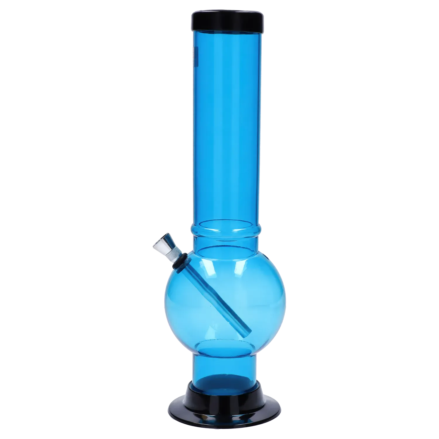 JM Plastics Large Bubble Base Acrylic Water Pipe - 12 in.