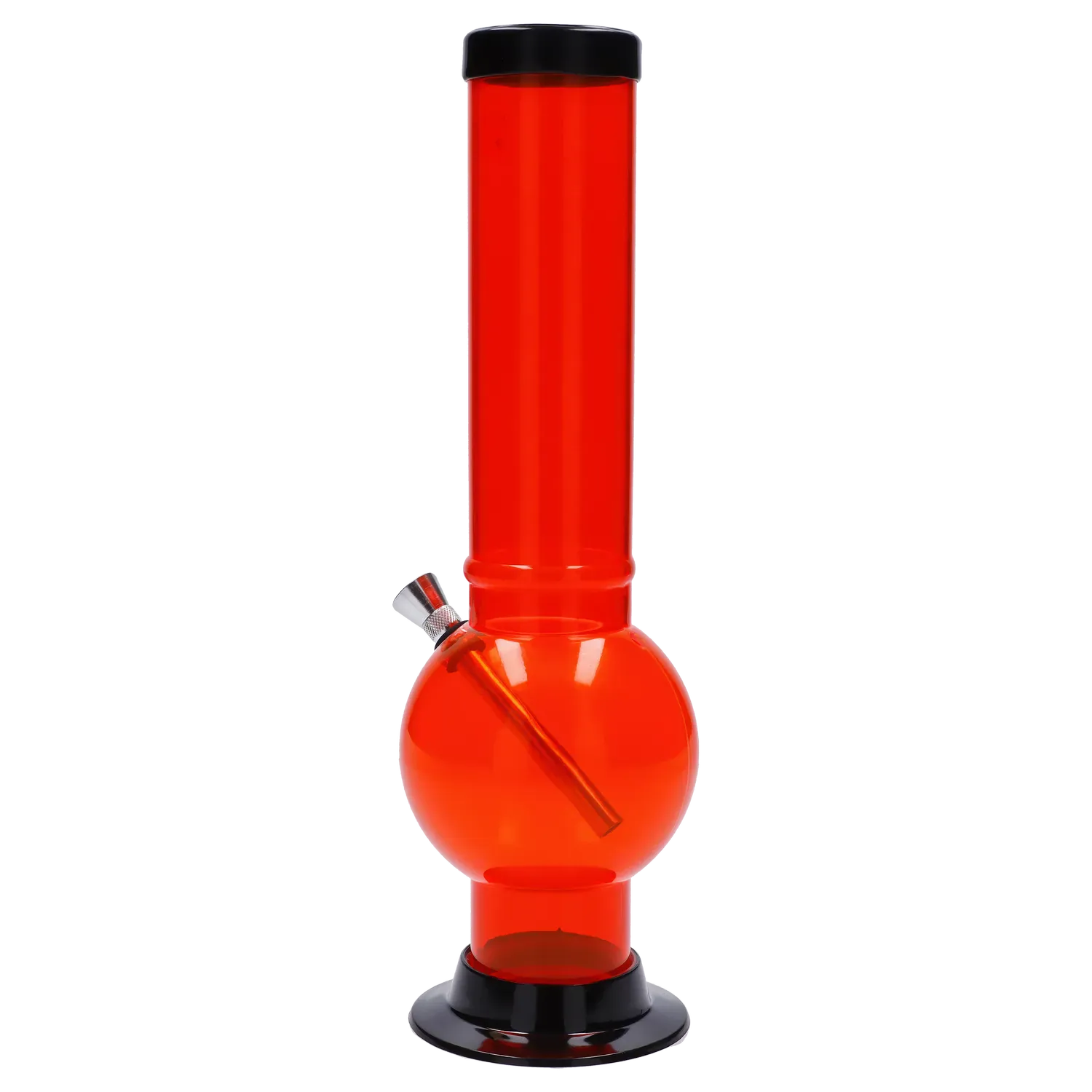 JM Plastics Large Bubble Base Acrylic Water Pipe - 12 in.