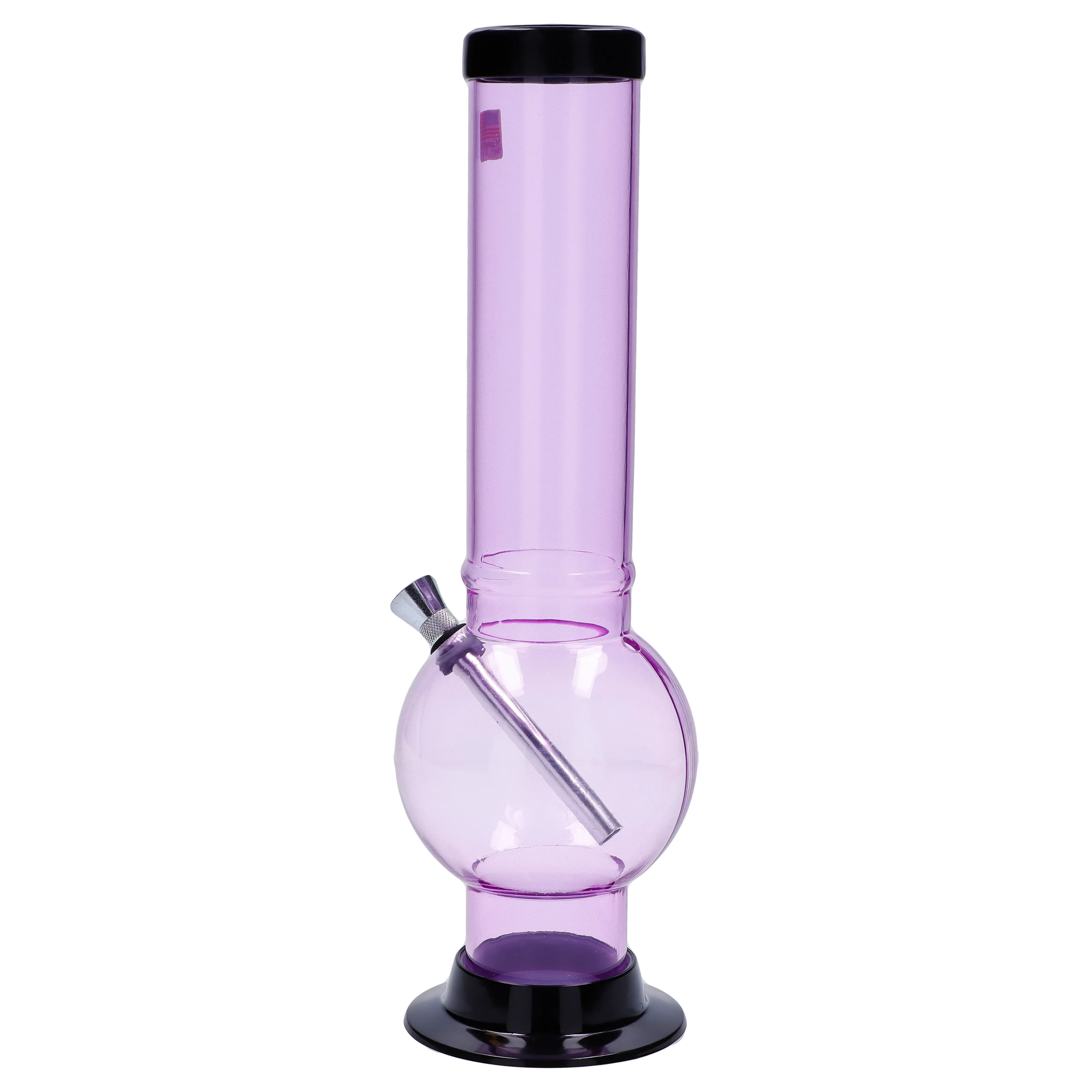 JM Plastics Large Bubble Base Acrylic Water Pipe - 12 in.